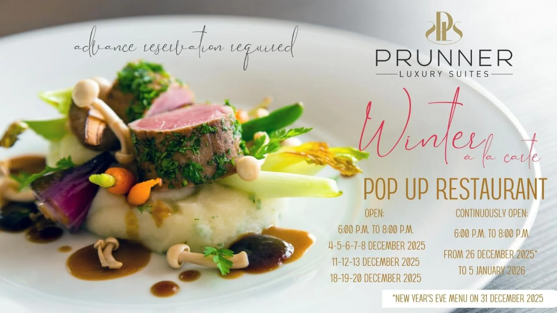 Dinner in Prunner Luxury Suites - Adults Only