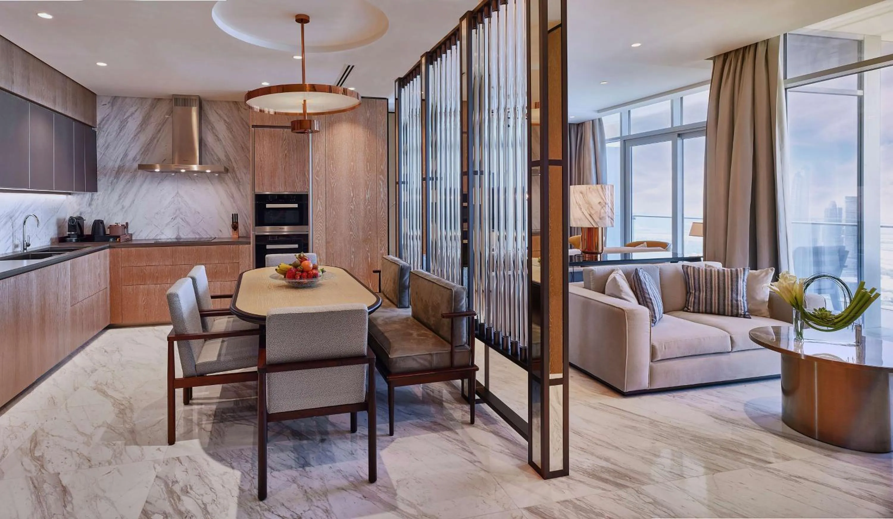 Living room in Waldorf Astoria Dubai International Financial Centre