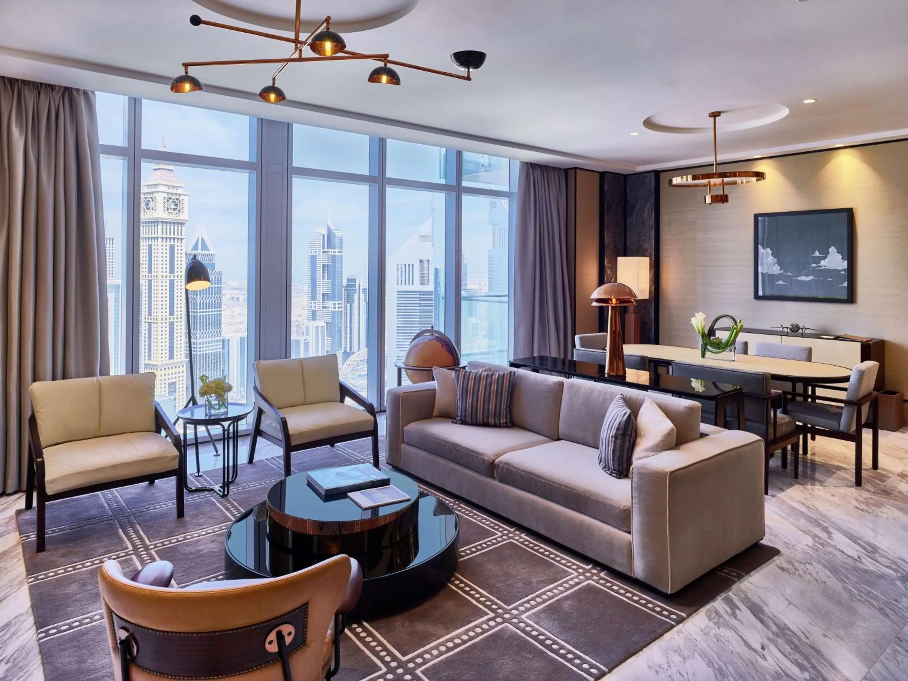 Living room in Waldorf Astoria Dubai International Financial Centre