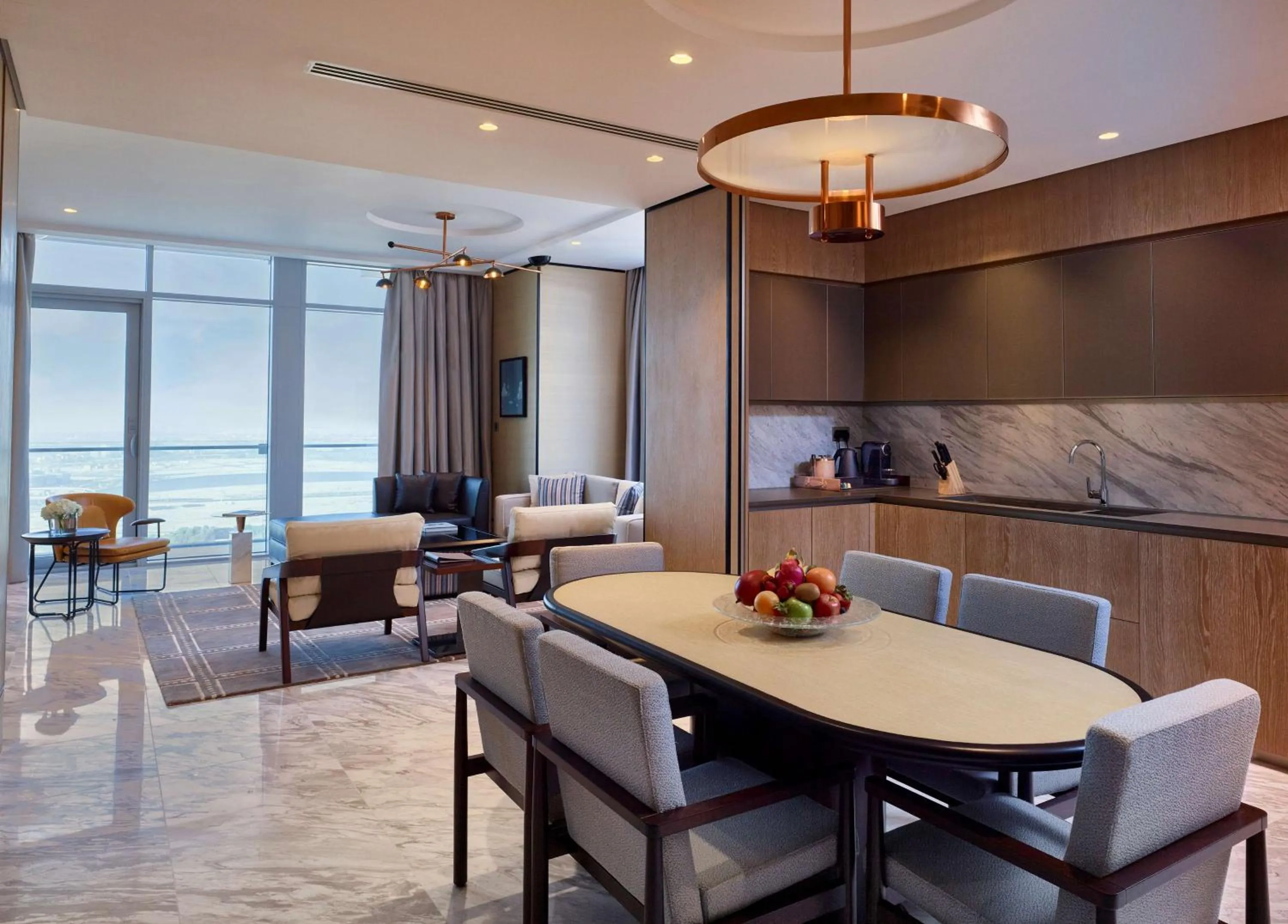 Living room in Waldorf Astoria Dubai International Financial Centre