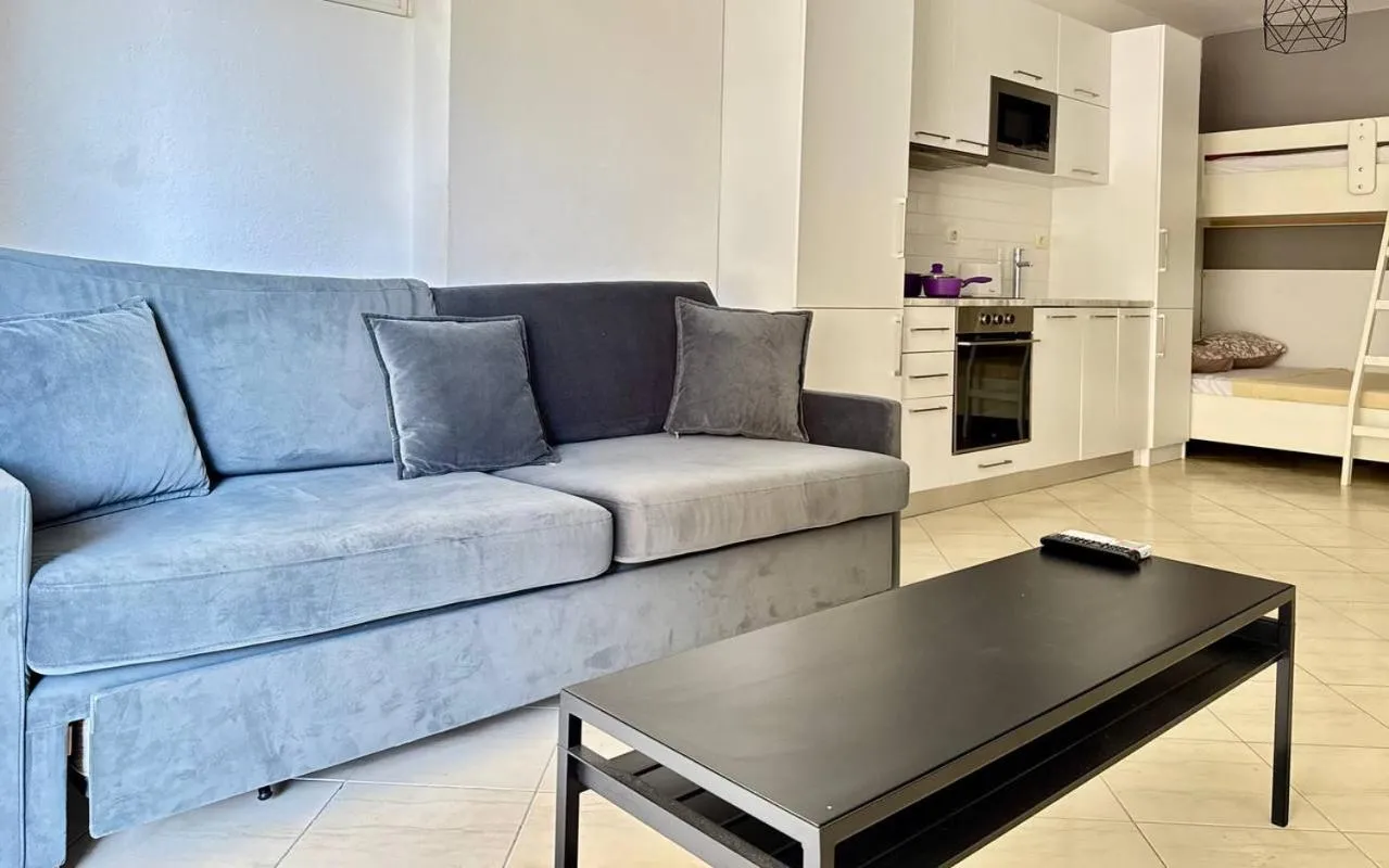 Bed in Sail View Boutique Apartment
