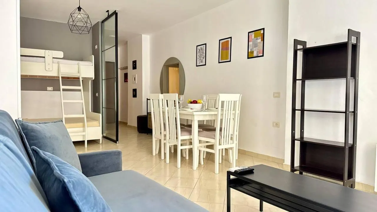 Bed in Sail View Boutique Apartment