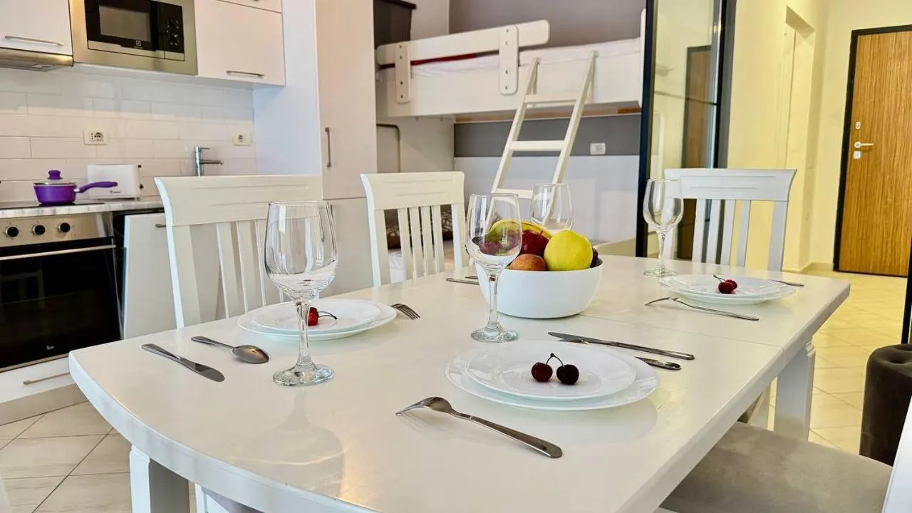 Kitchen or kitchenette in Sail View Boutique Apartment