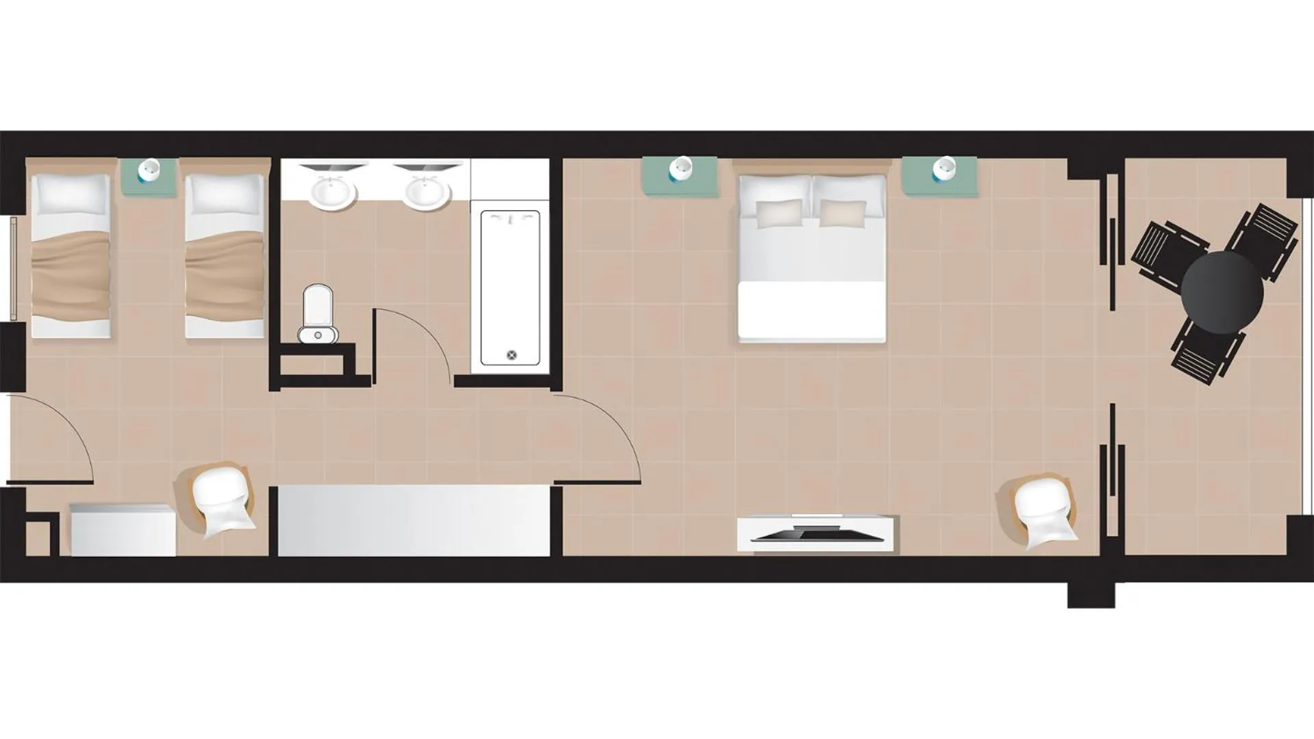 Floor plan in Grecotel Casa Marron