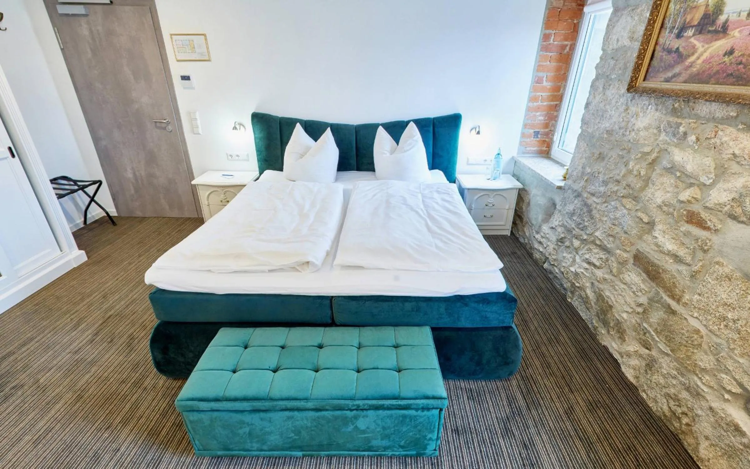 Bedroom, Bed in "Alte Pension" Bautzen