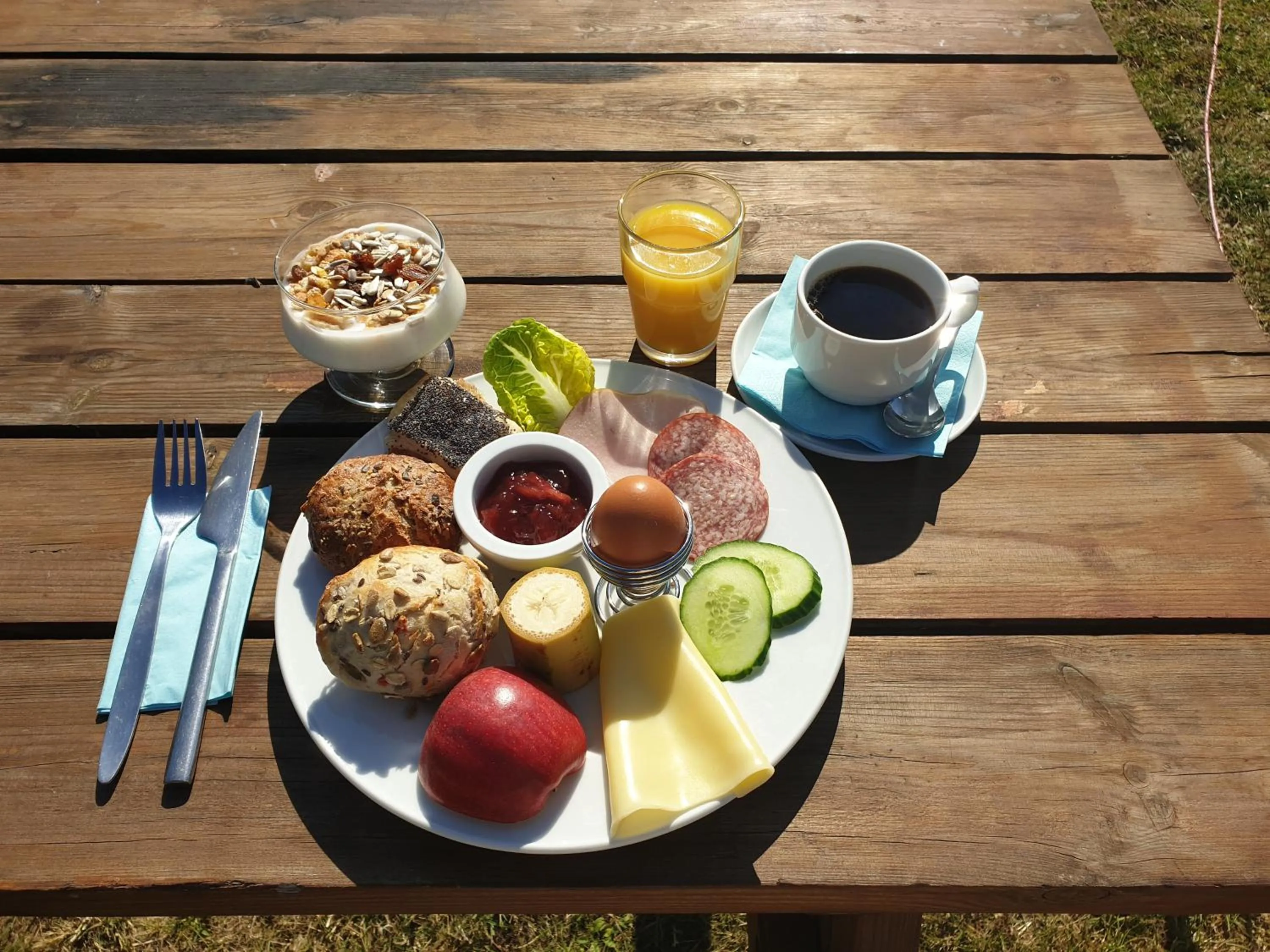 Food close-up in Nexø Modern Hostel. Private Rooms