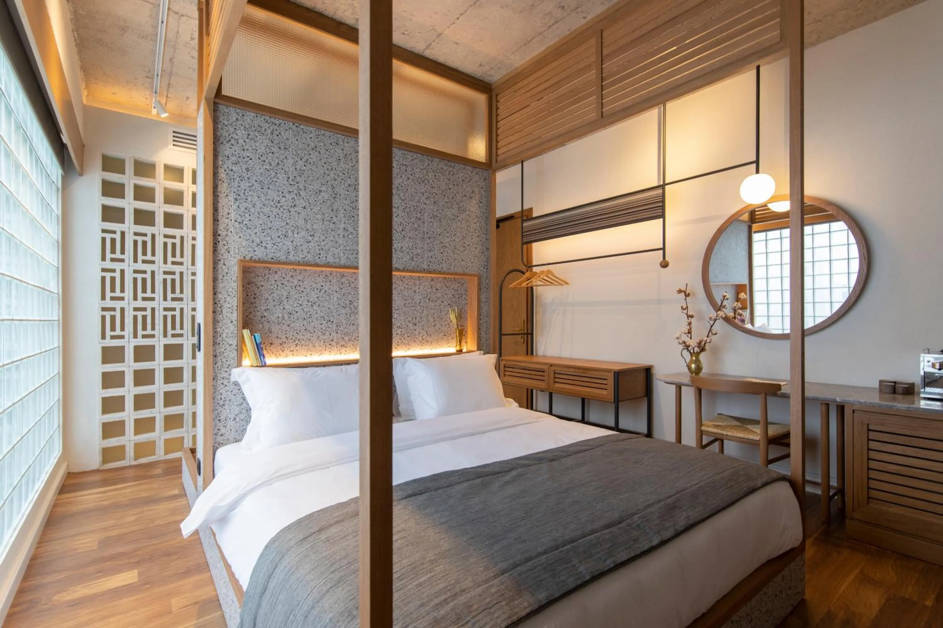 Bed in Ergon House Athens