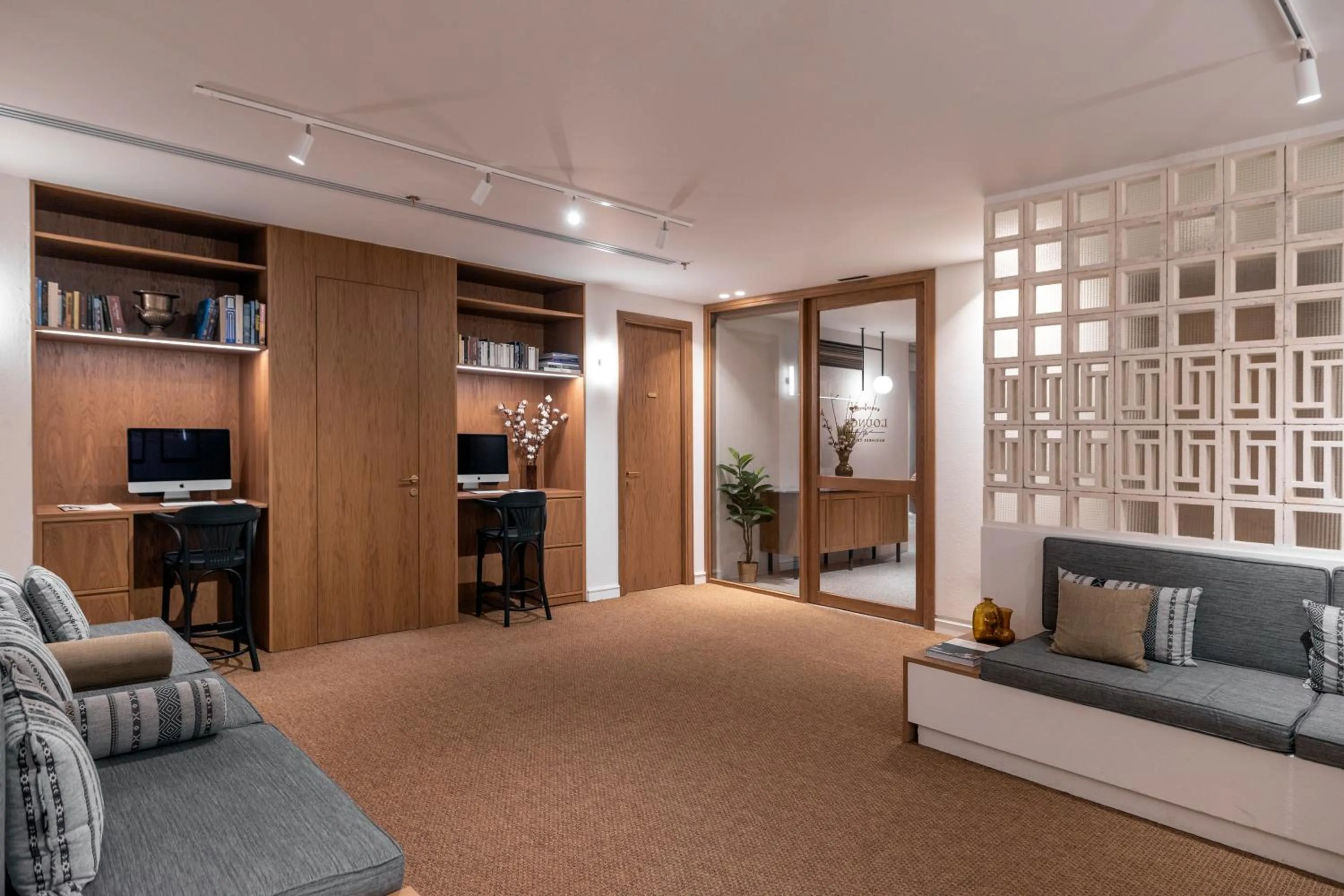 Living room in Ergon House Athens