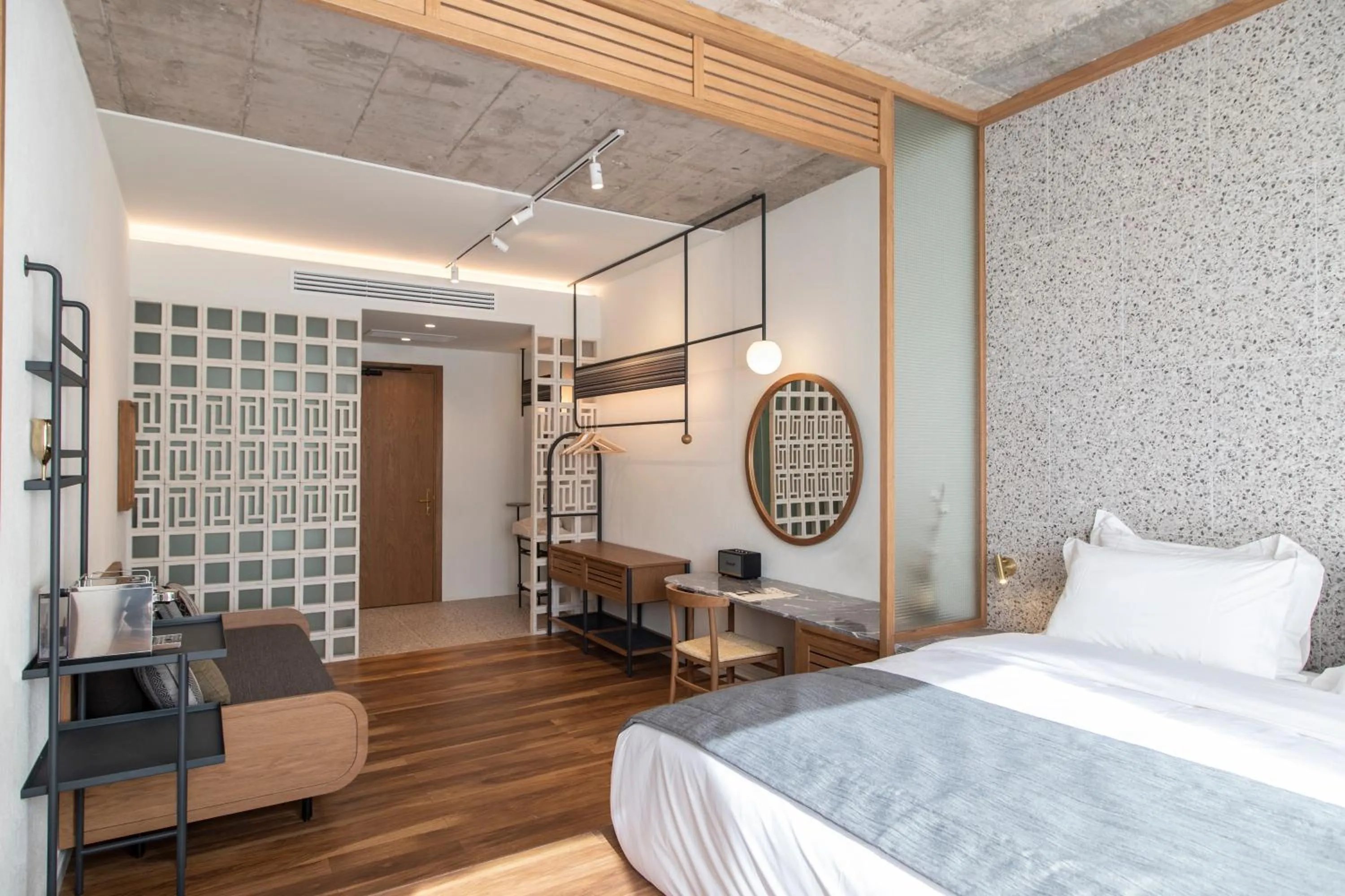 Bed in Ergon House Athens