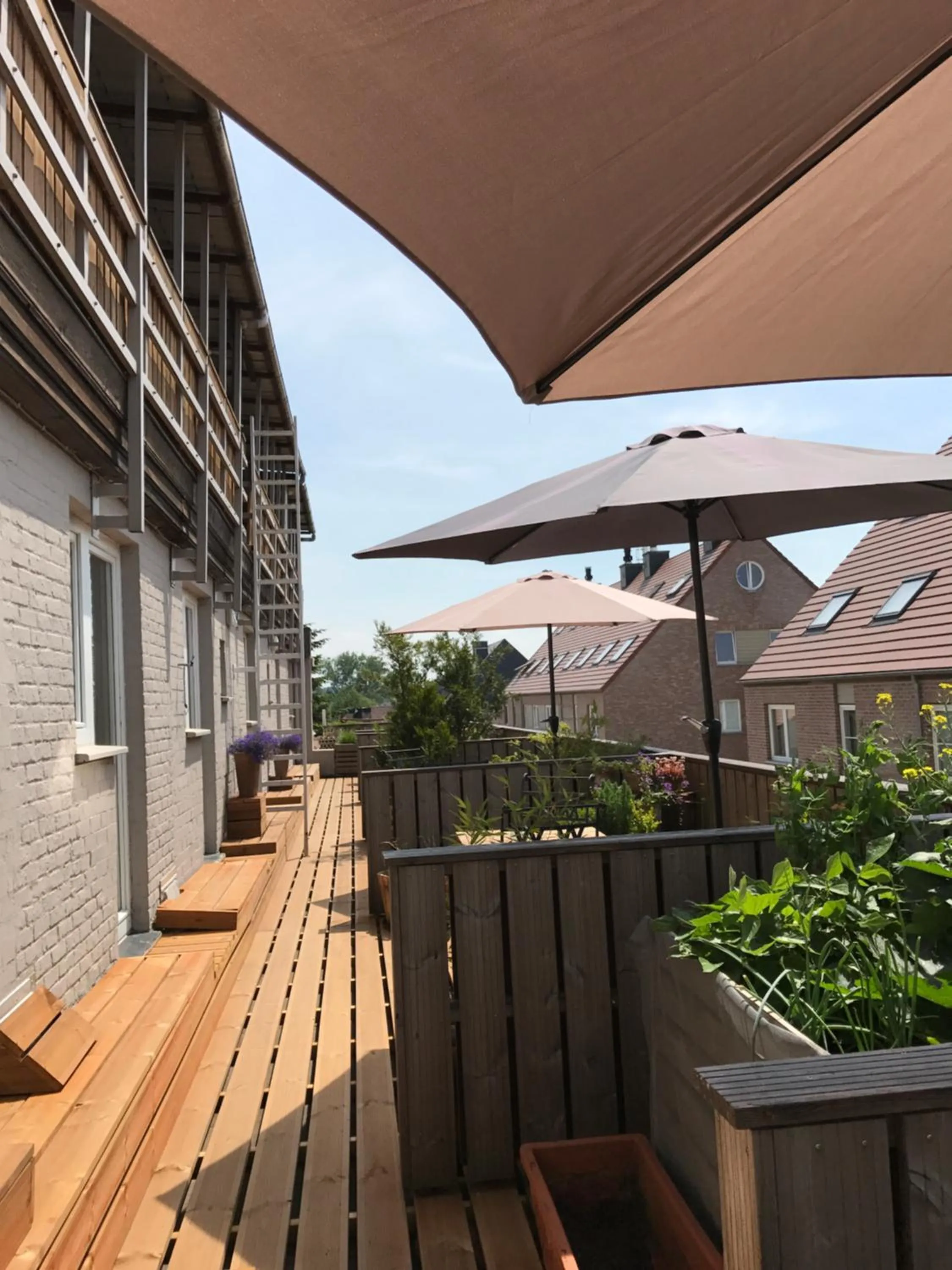 Balcony/Terrace in Hotel Piano 2 - Mont-St-Guibert - Louvain-la-Neuve
