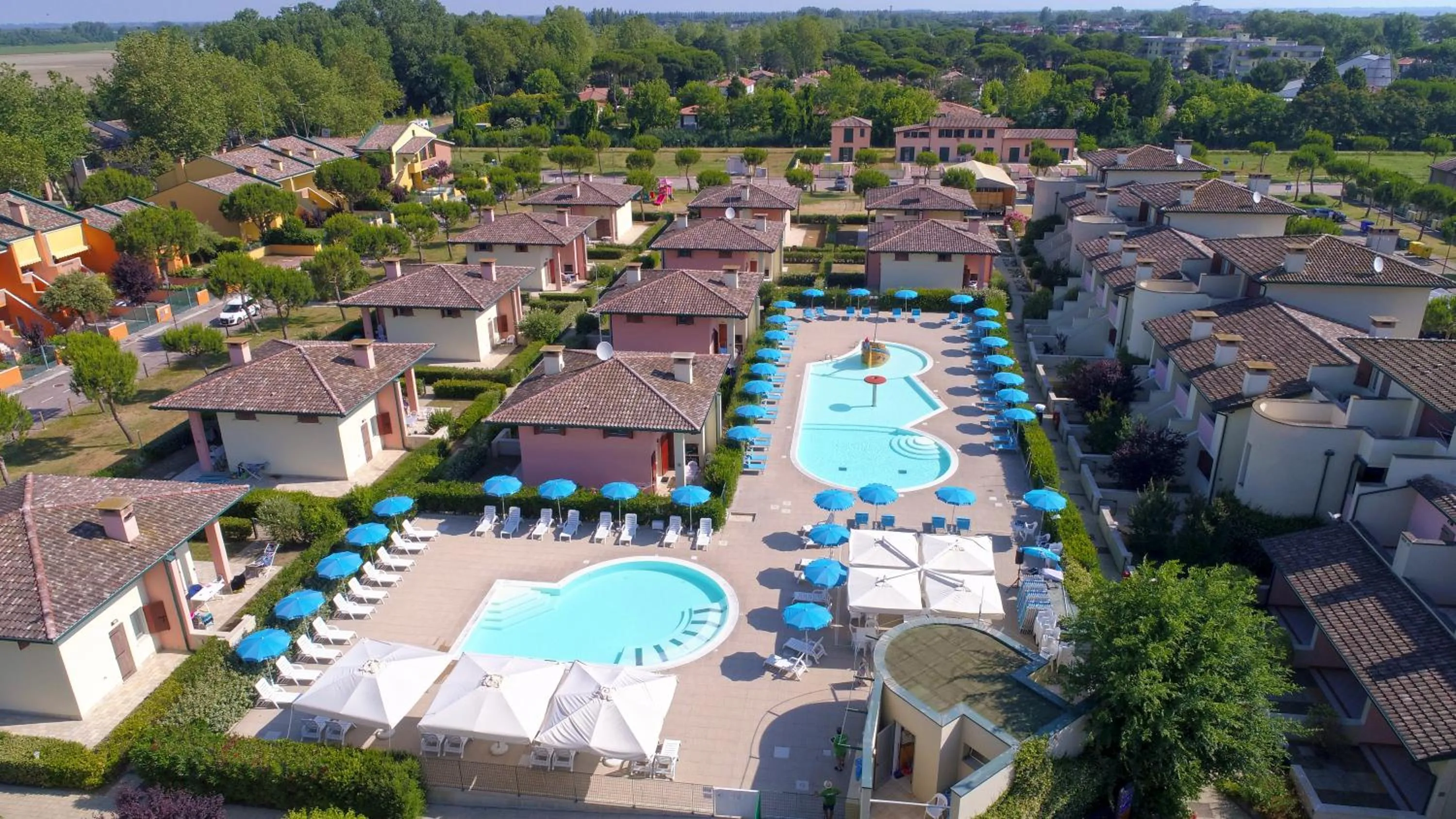 Pool view in Airone Bianco Residence Village