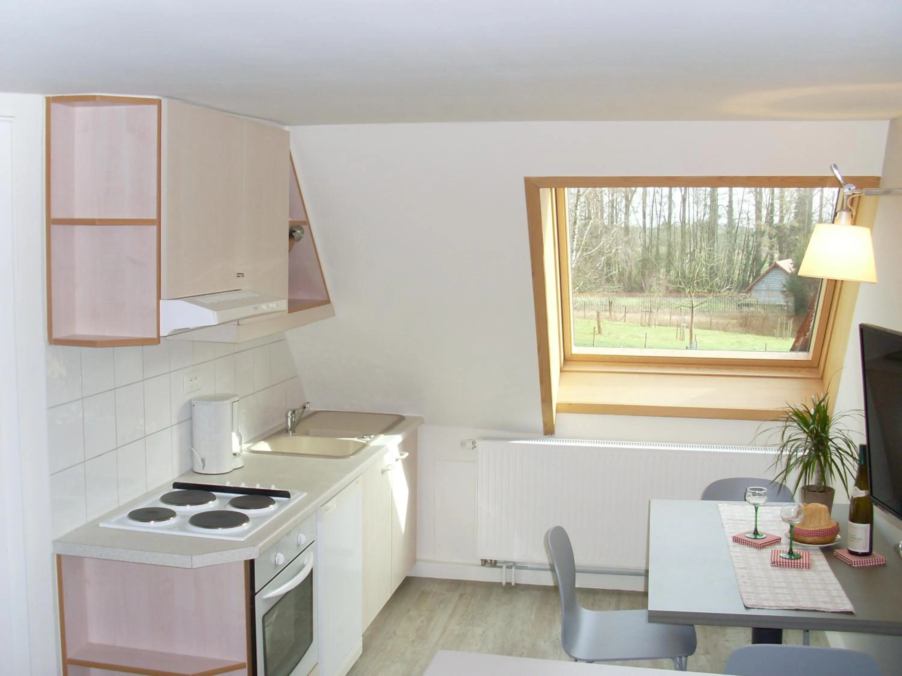 Kitchen or kitchenette in Gîtes et chambres d'hôtes Maison Ungerer