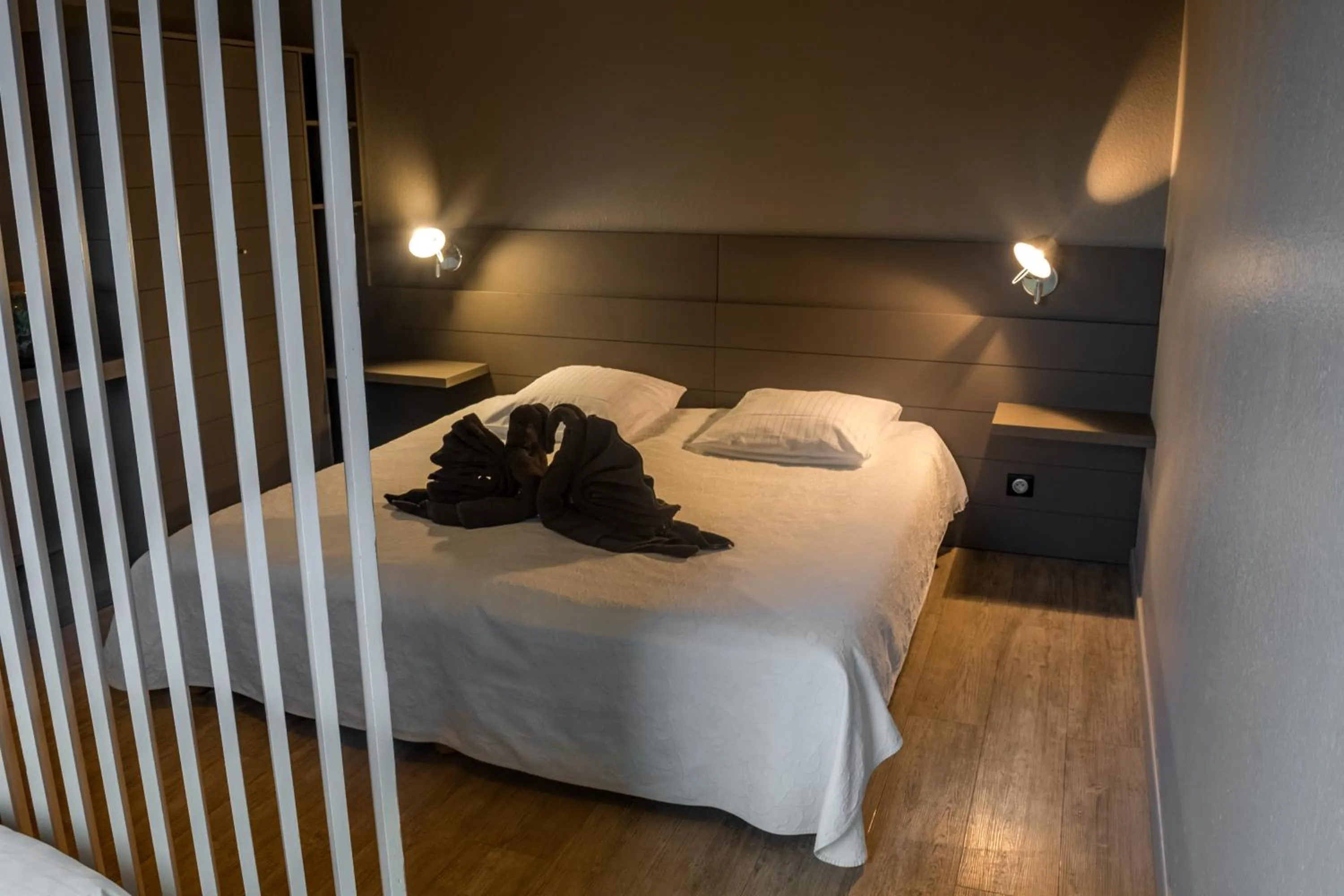 Bed in Gîtes et chambres d'hôtes Maison Ungerer