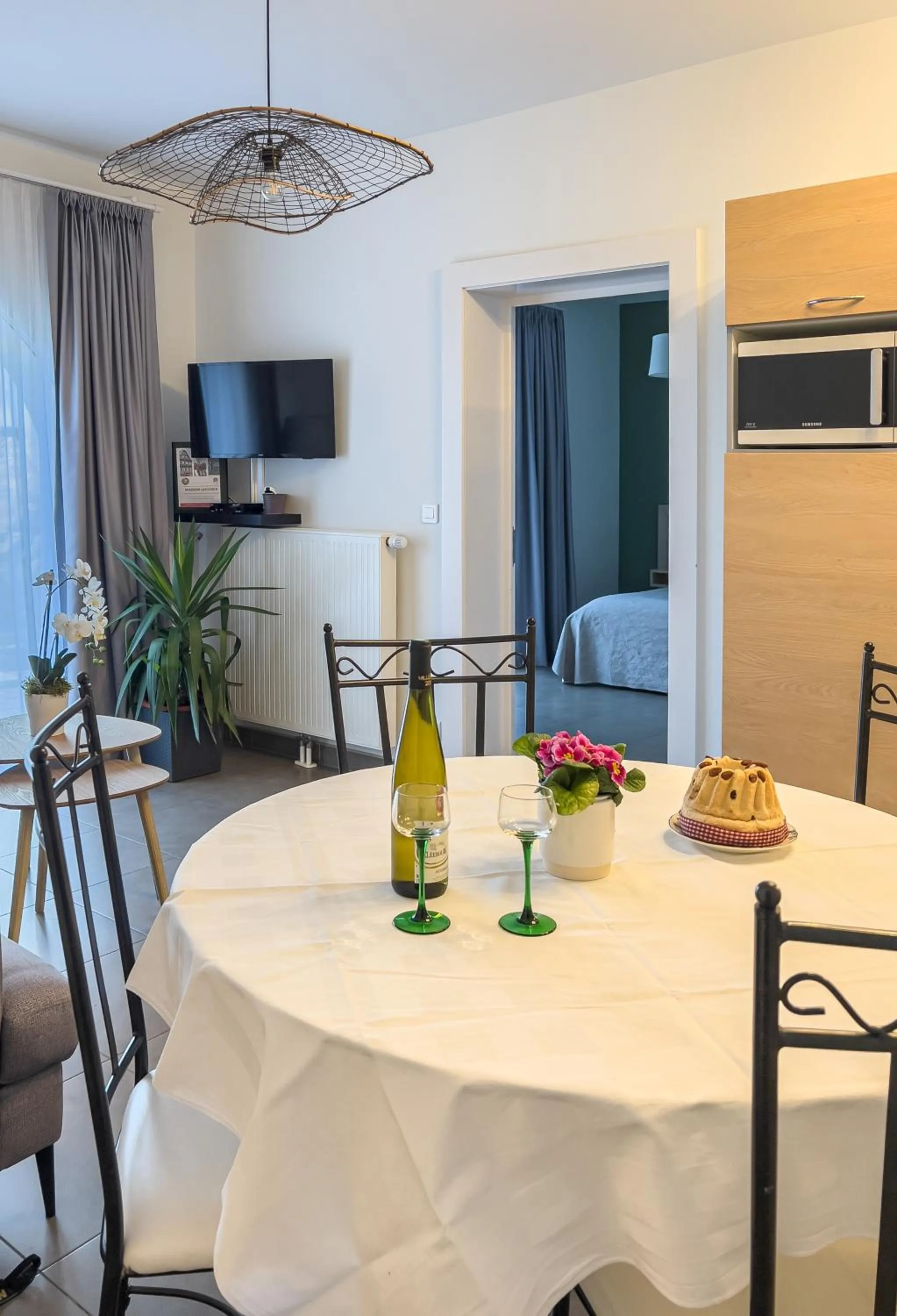 Seating area in Gîtes et chambres d'hôtes Maison Ungerer