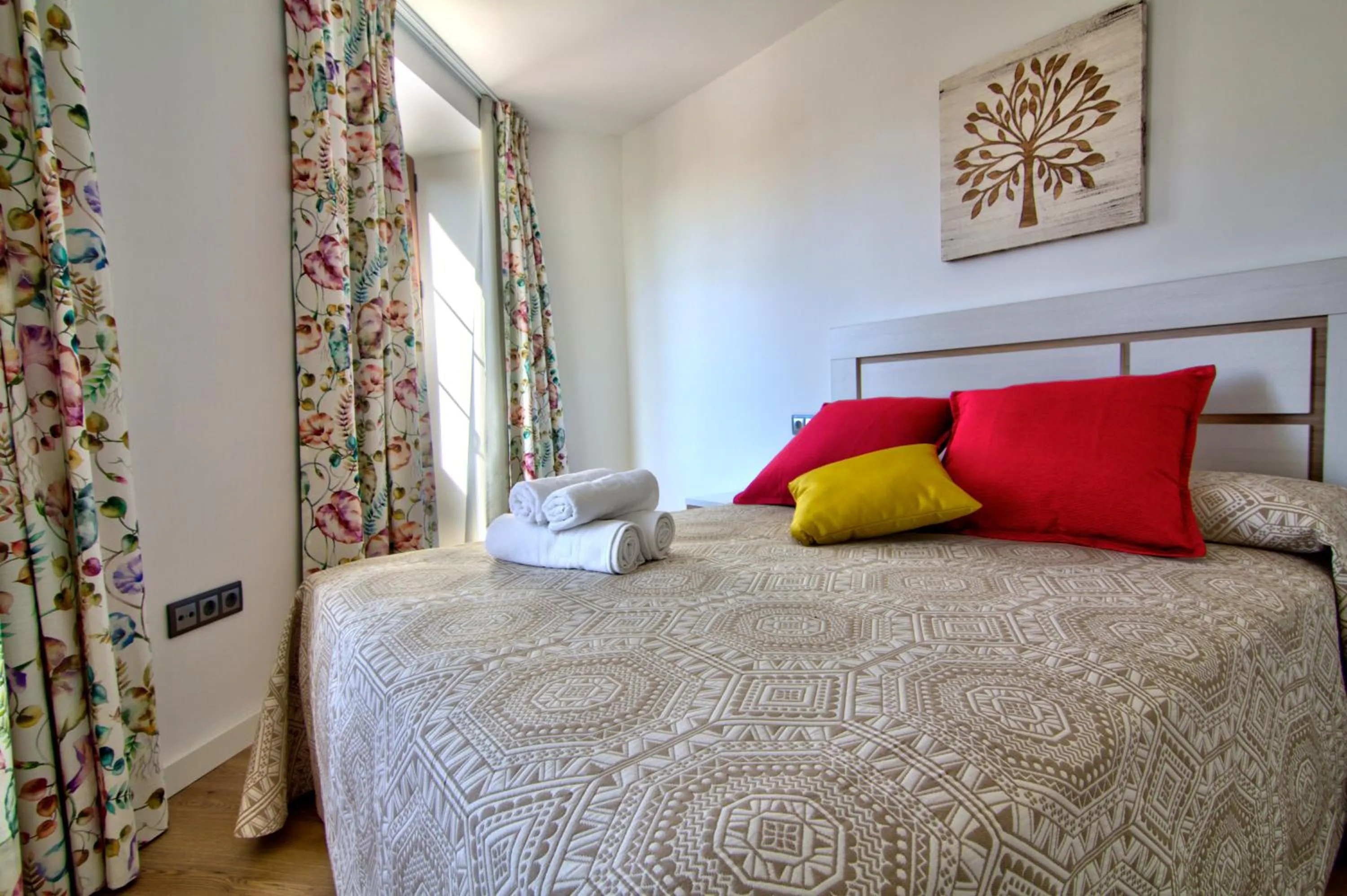 Bedroom, Bed in Apartamentos Arenal