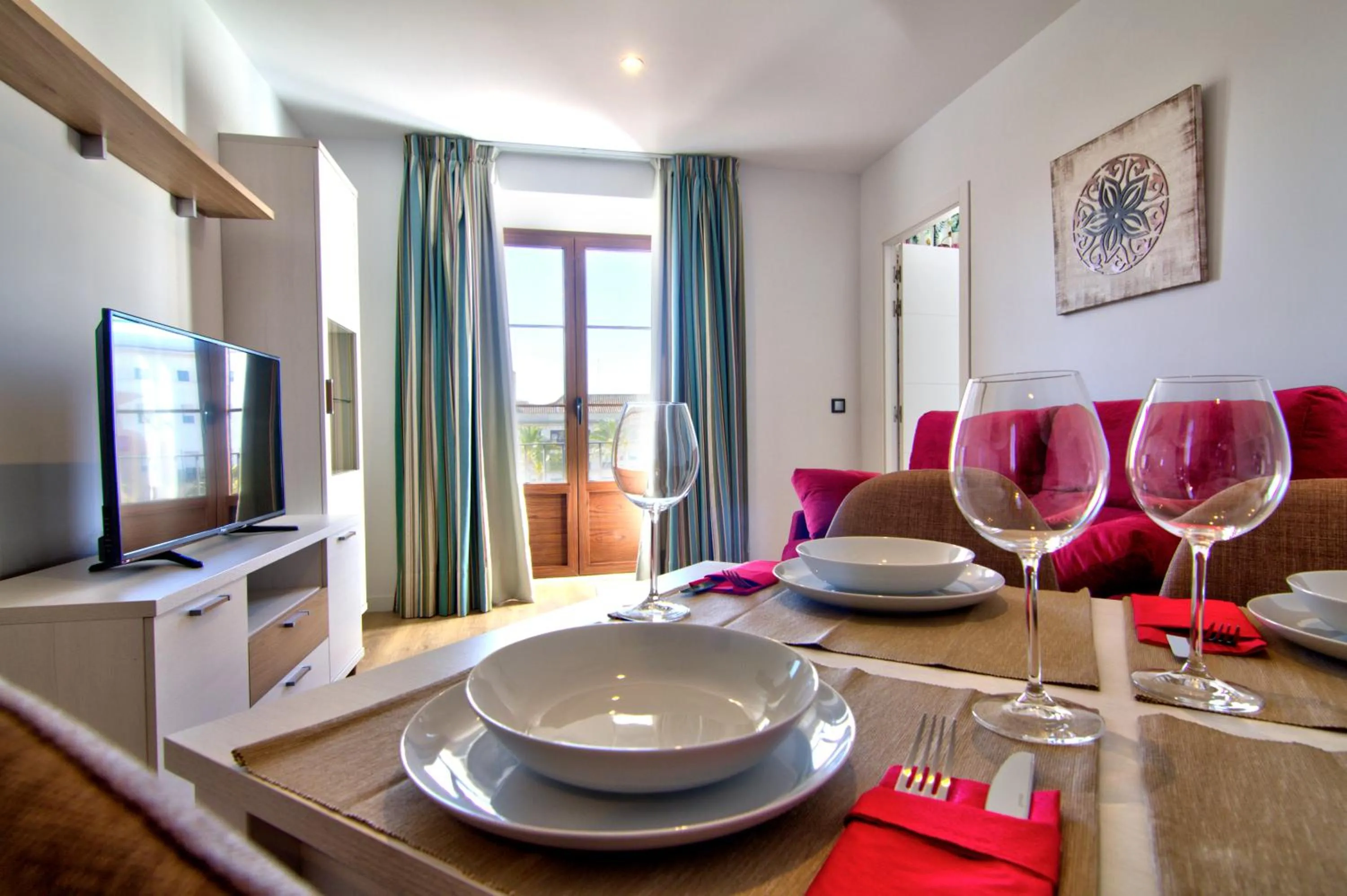 Dining area in Apartamentos Arenal