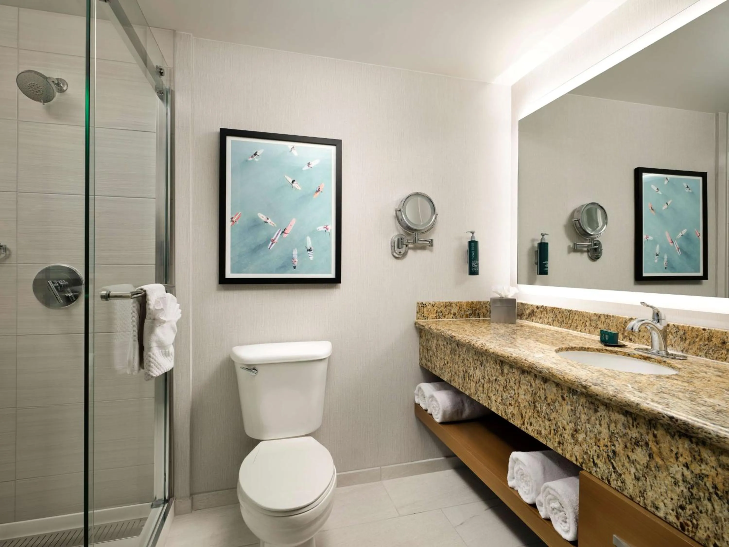 Bathroom in Hotel Zessa Orange County Airport, a DoubleTree by Hilton