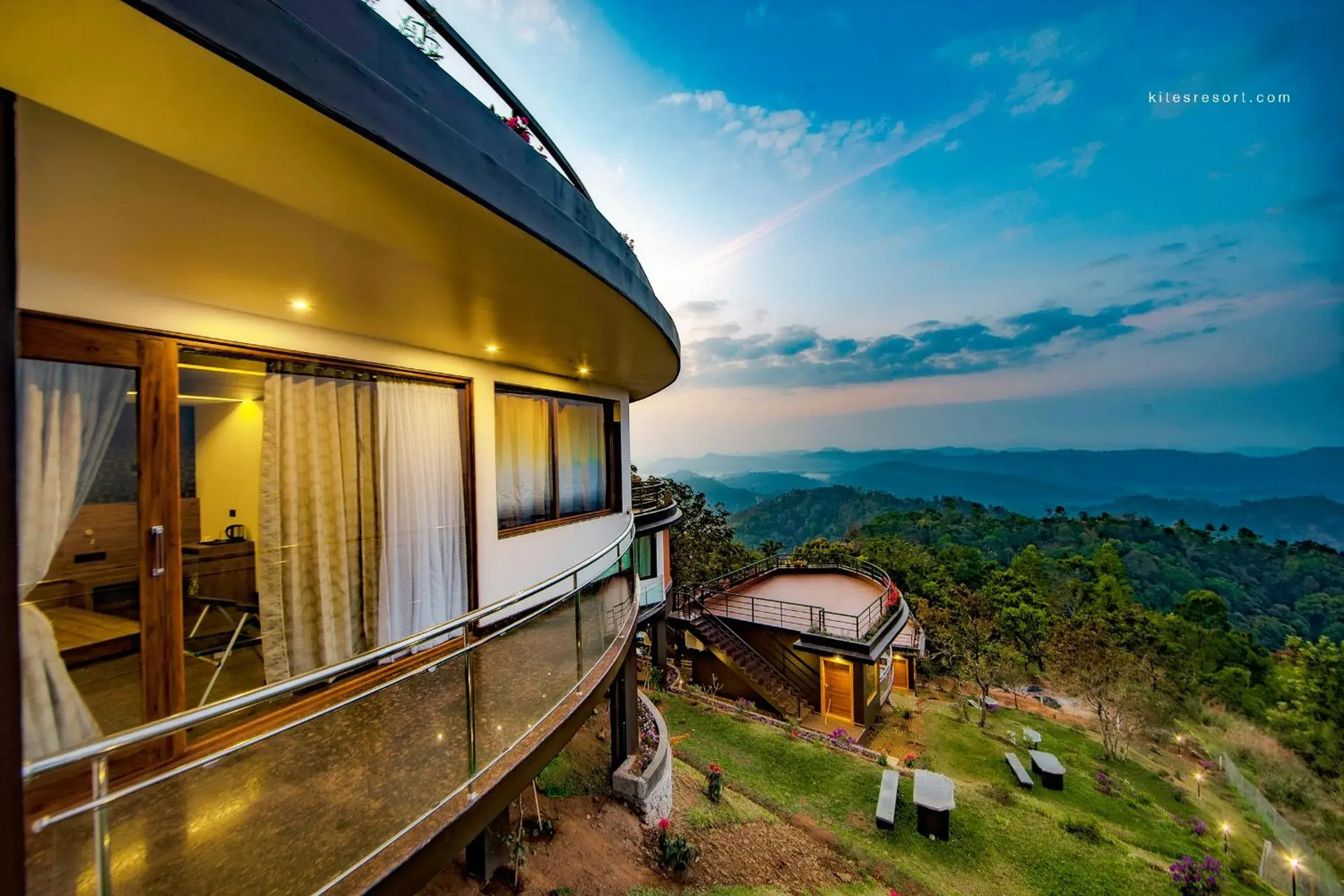 Sunset View Cottage With Jacuzzi in Haze and Kites Resort Munnar Sunset View Cottage With Jacuzzi in Haze and Kites Resort Munnar