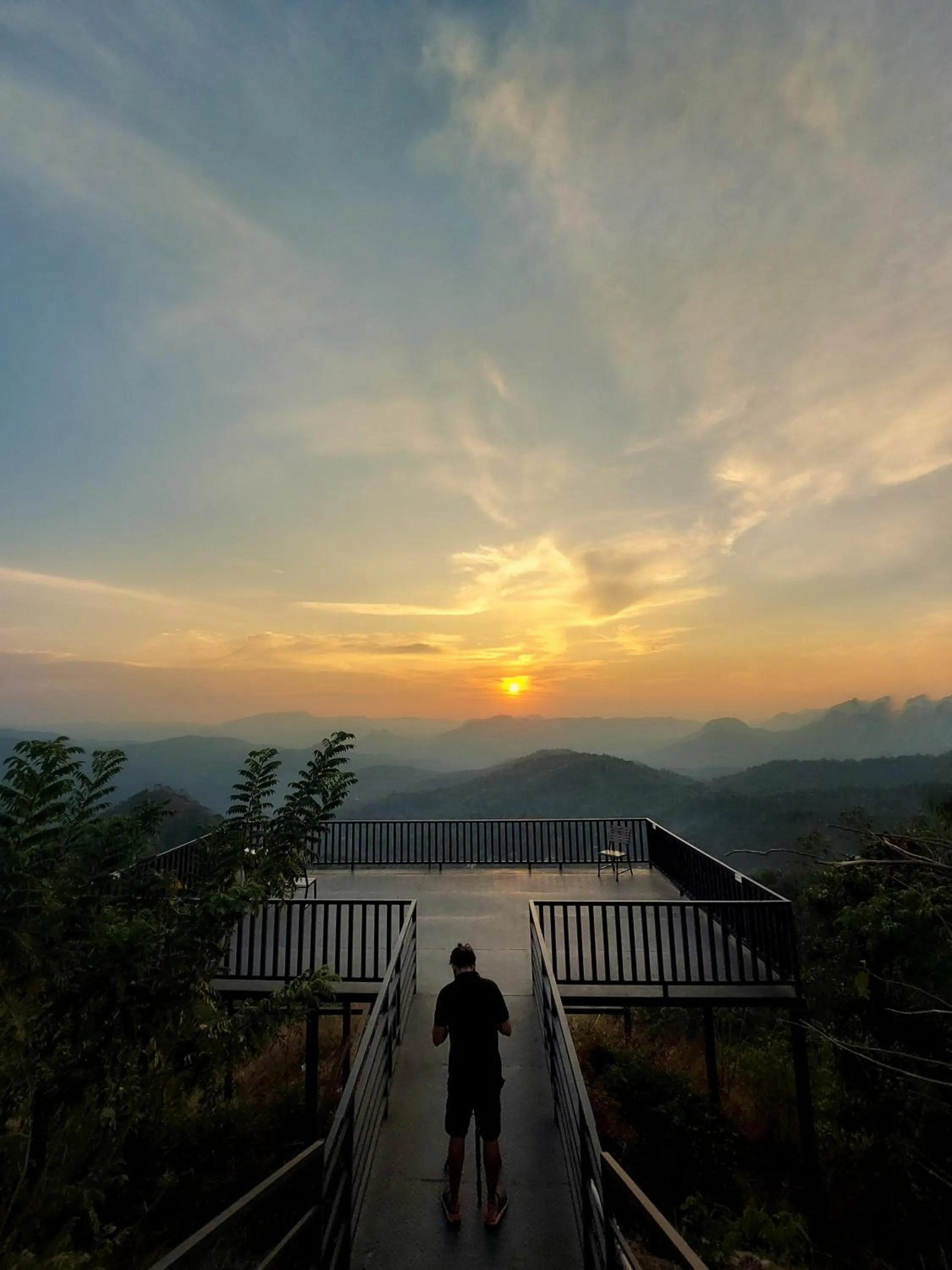 Mountain view in Haze and Kites Resort Munnar