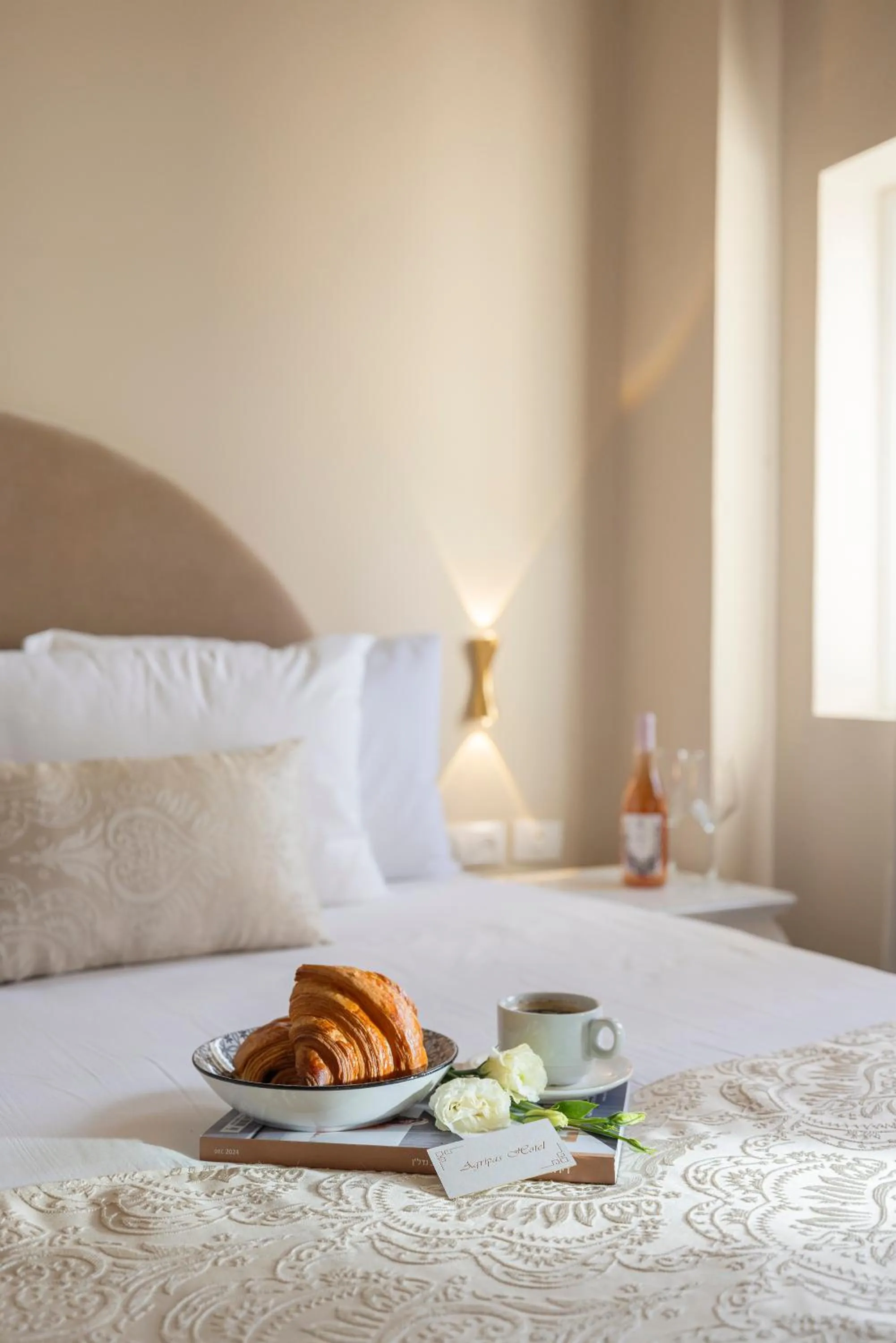 Decorative detail, Bed in Agripas Boutique Hotel