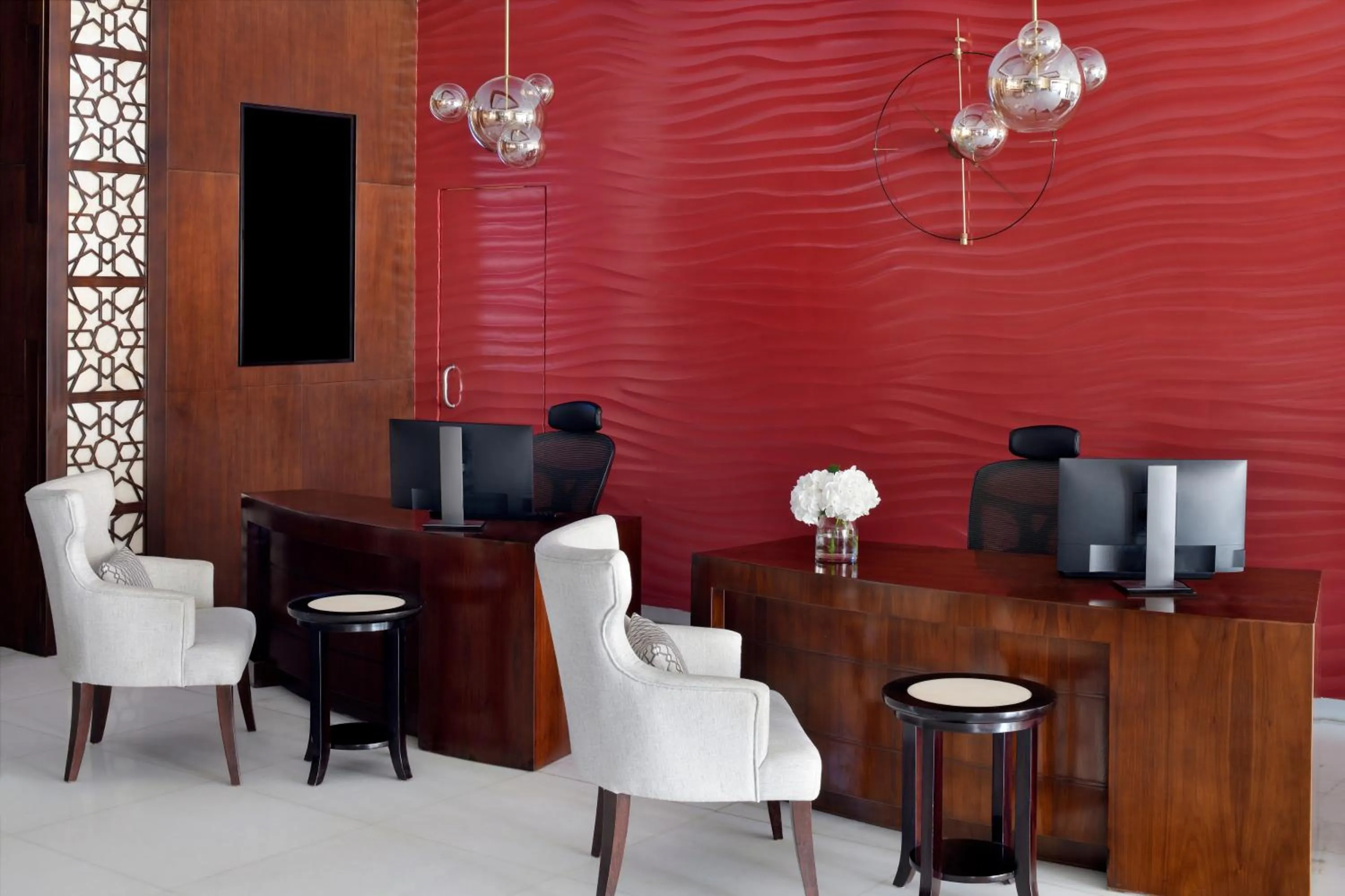 Lobby or reception in Mövenpick Hotel Apartments Al Mamzar Dubai