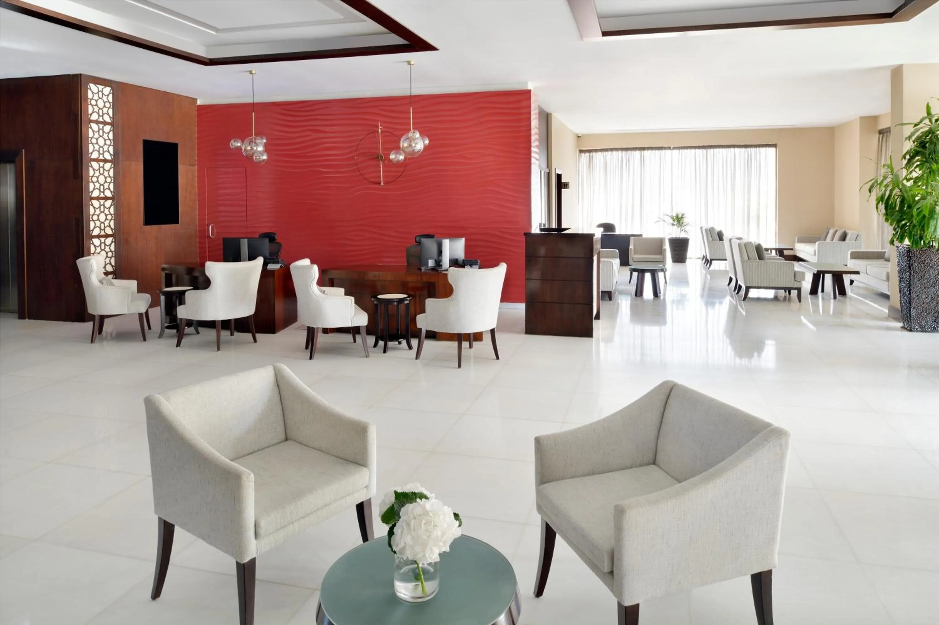 Lobby or reception in Mövenpick Hotel Apartments Al Mamzar Dubai