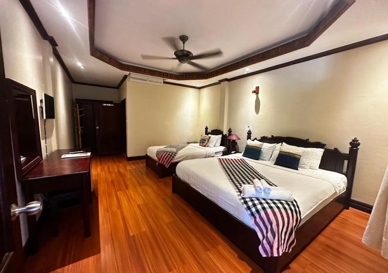 Bed in Y Not Lao Villa