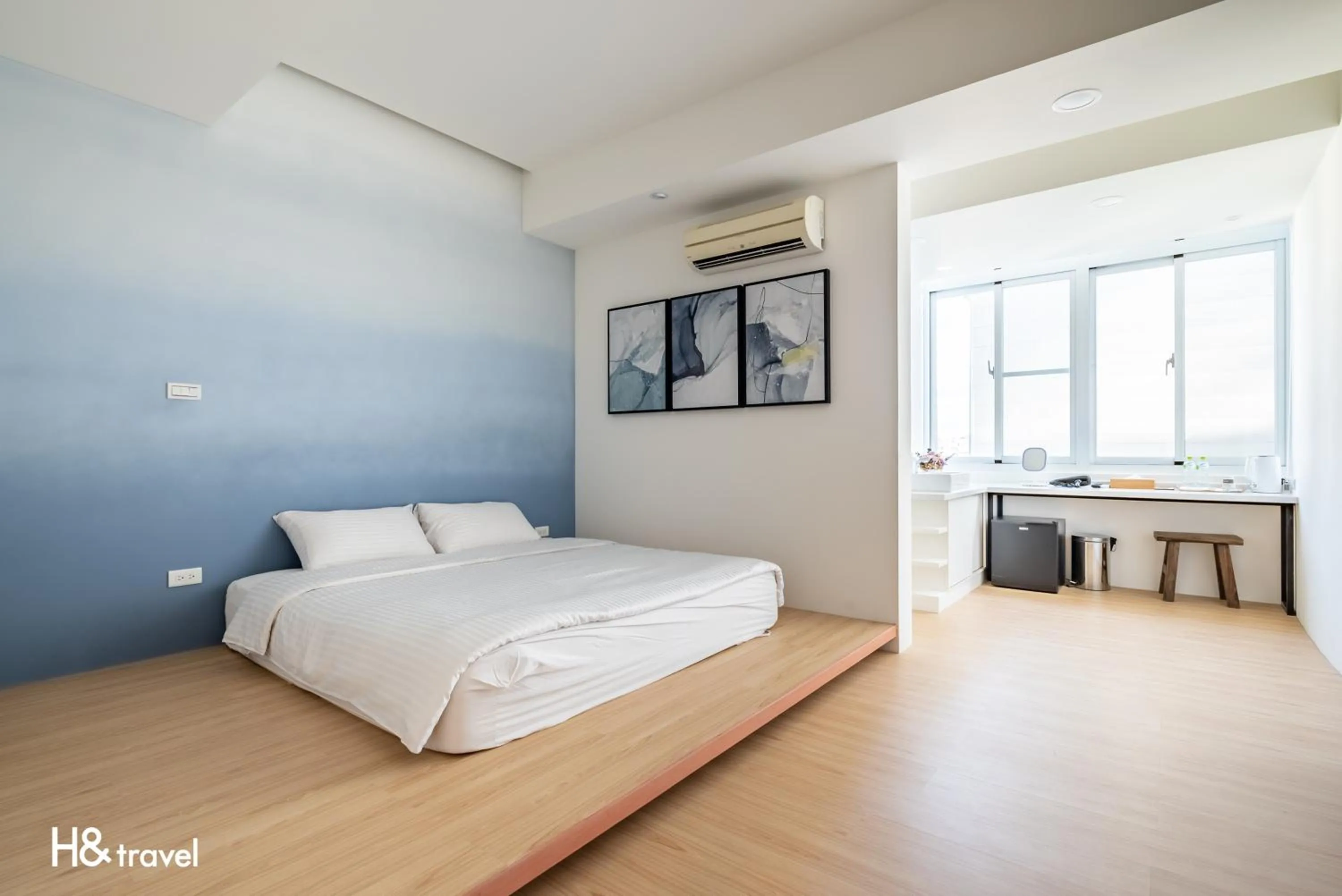 Decorative detail, Bed in Taitung Spring Homestay B&B