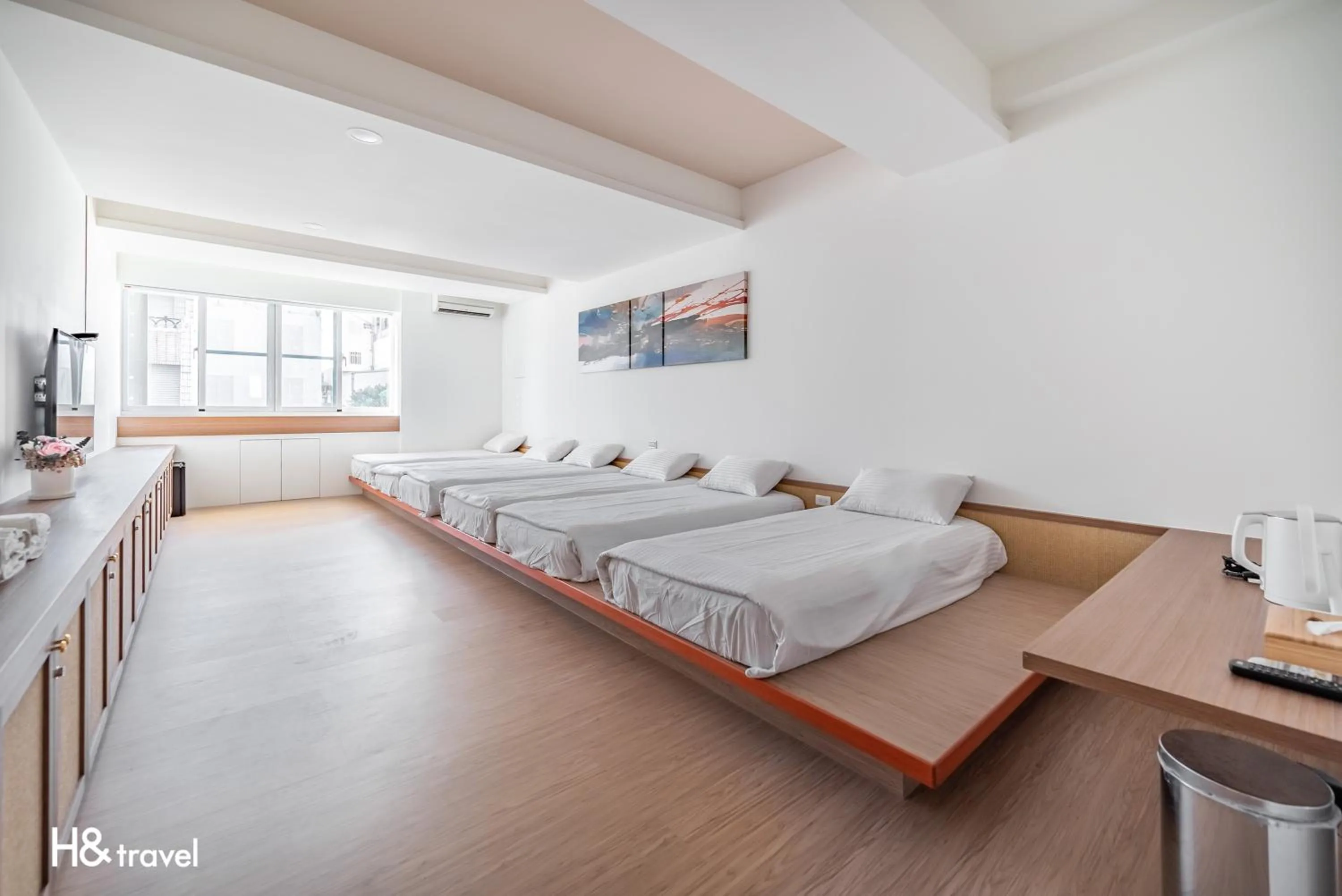 Decorative detail, Bed in Taitung Spring Homestay B&B