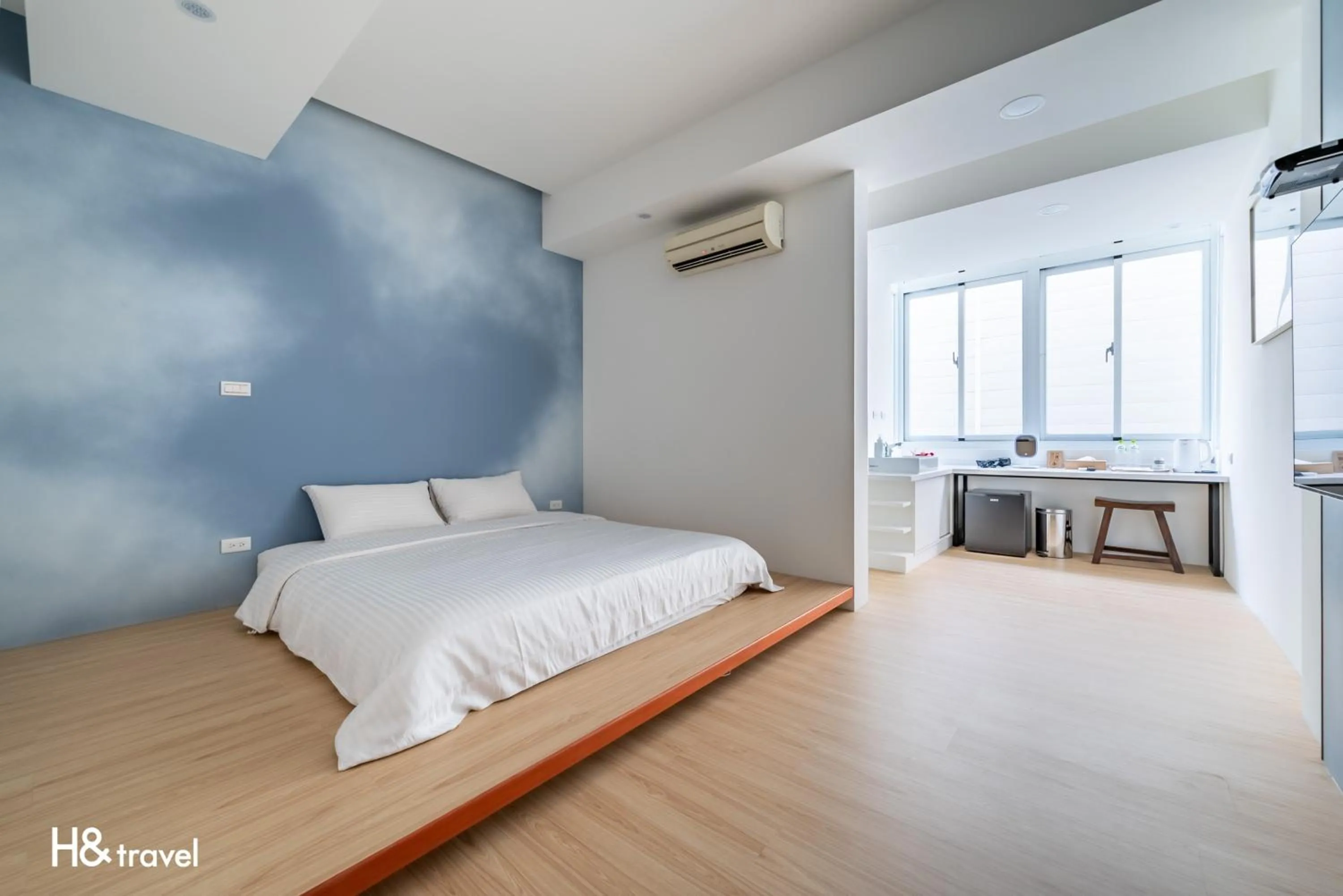 Decorative detail, Bed in Taitung Spring Homestay B&B