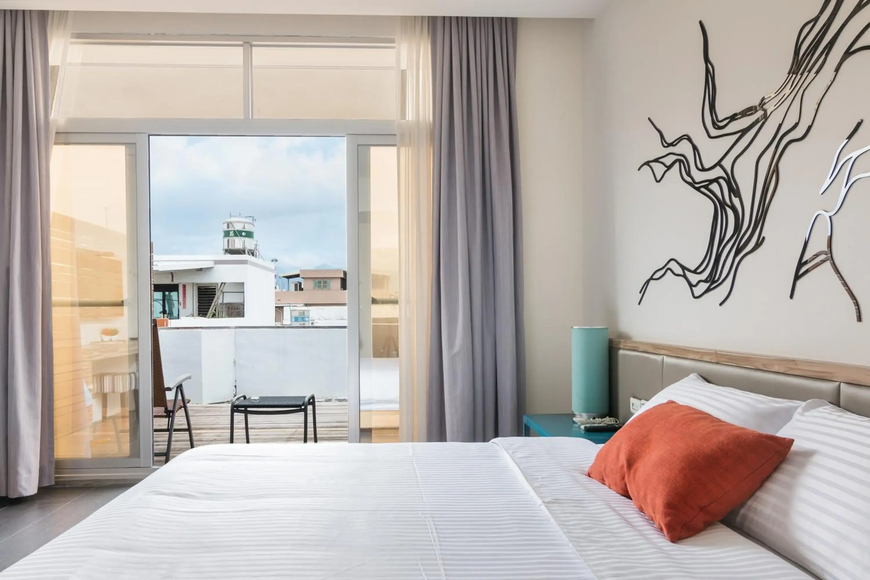 Patio, Bed in Taitung Spring Homestay B&B Patio, Bed in Taitung Spring Homestay B&B