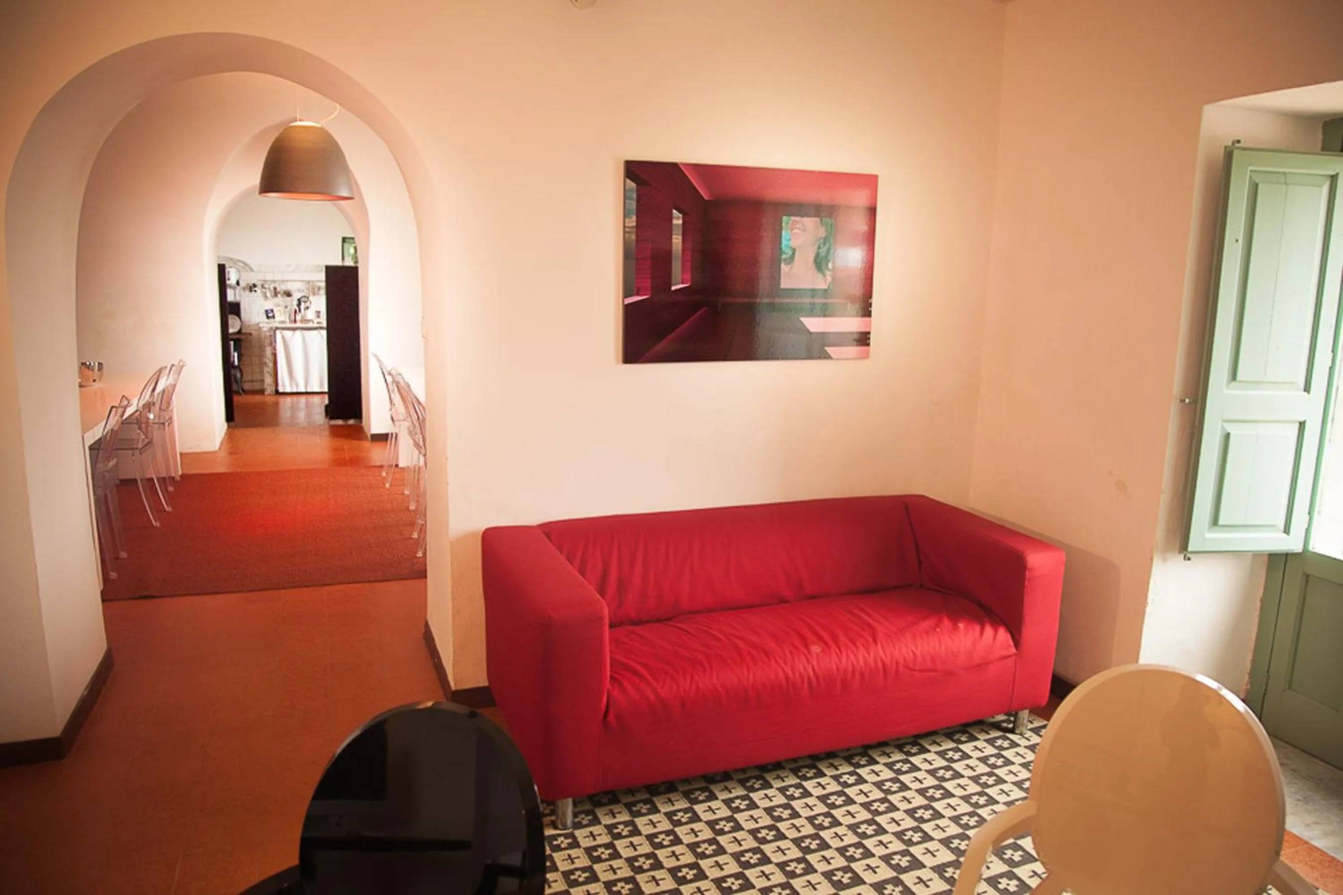 Communal lounge/ TV room in La Casa del Poeta Enna - Pergusa