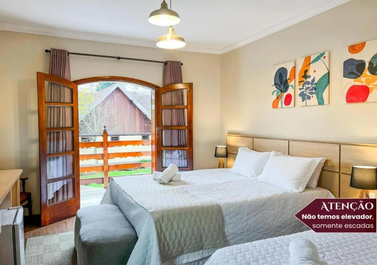 Bedroom, Bed in Hotel Euro Suíte Campos do Jordão By Nacional Inn - A 800 metros da Vila Capivari