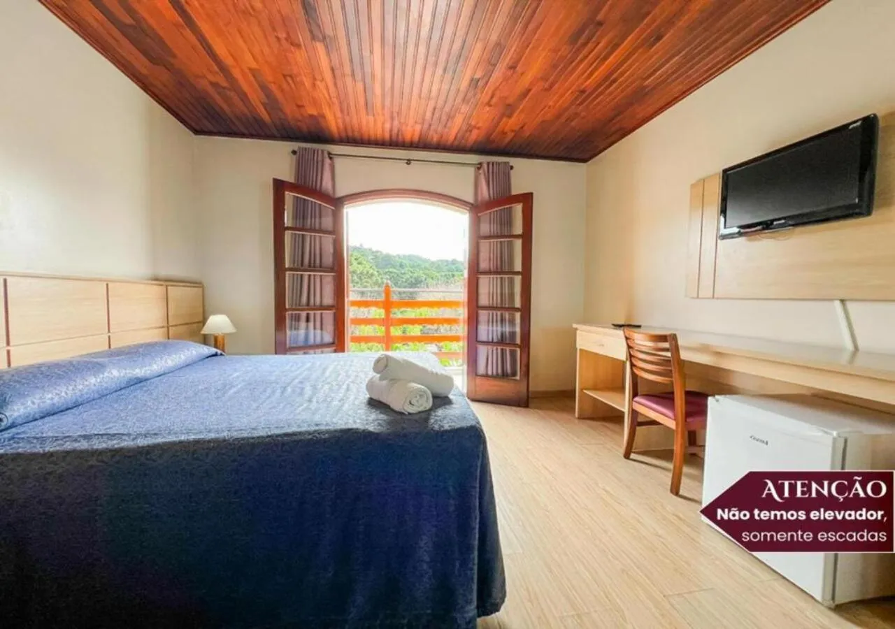 Bedroom, Bed in Hotel Euro Suíte Campos do Jordão By Nacional Inn - A 800 metros da Vila Capivari