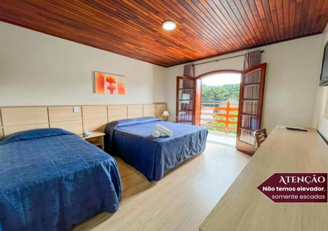 Bedroom, Bed in Hotel Euro Suíte Campos do Jordão By Nacional Inn - A 800 metros da Vila Capivari