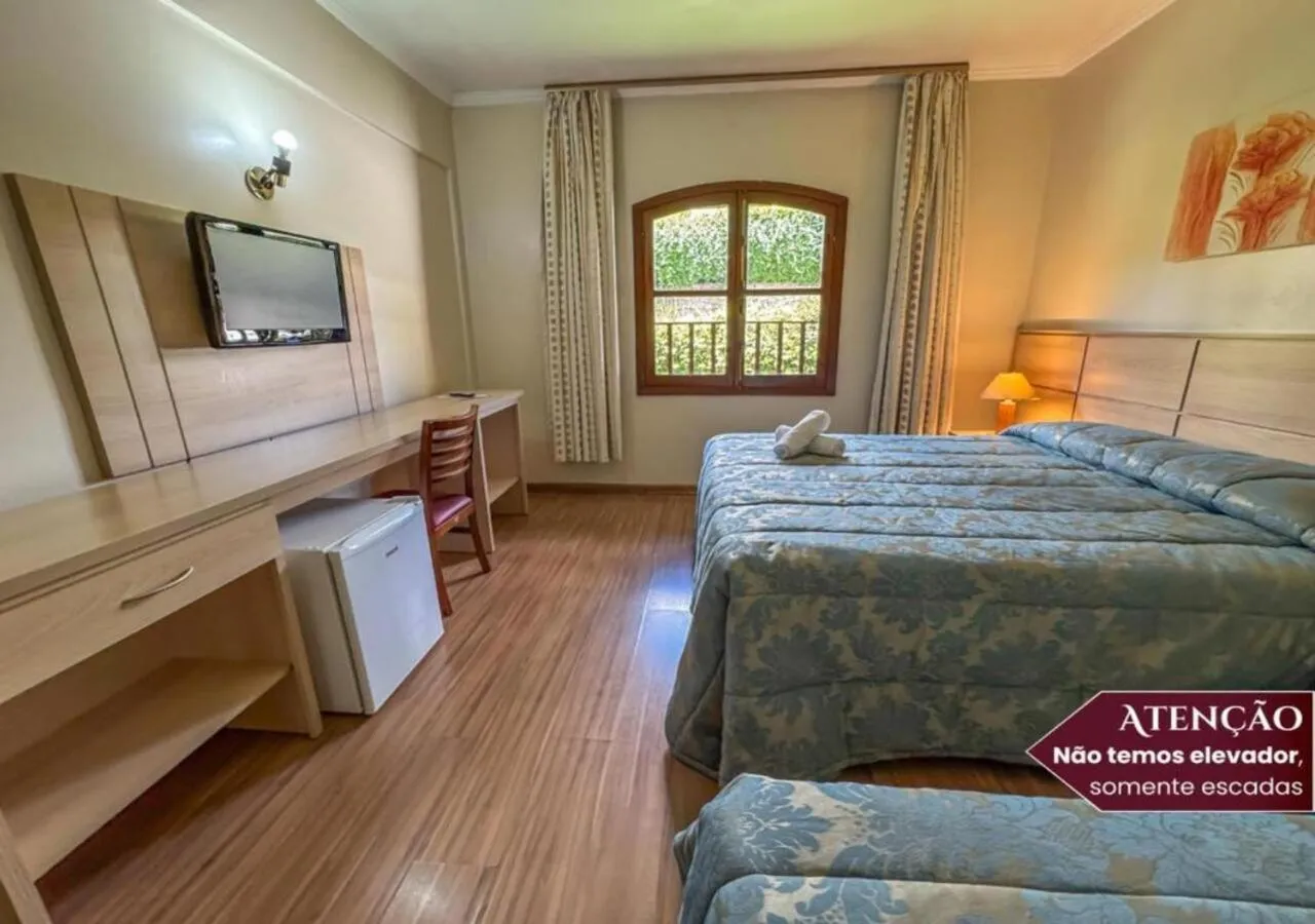 Bedroom, Bed in Hotel Euro Suíte Campos do Jordão By Nacional Inn - A 800 metros da Vila Capivari