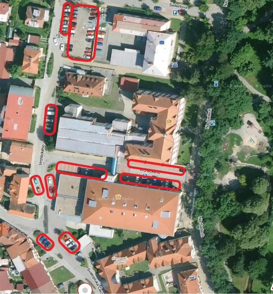 Bird's eye view in Penzion U parku Třeboň