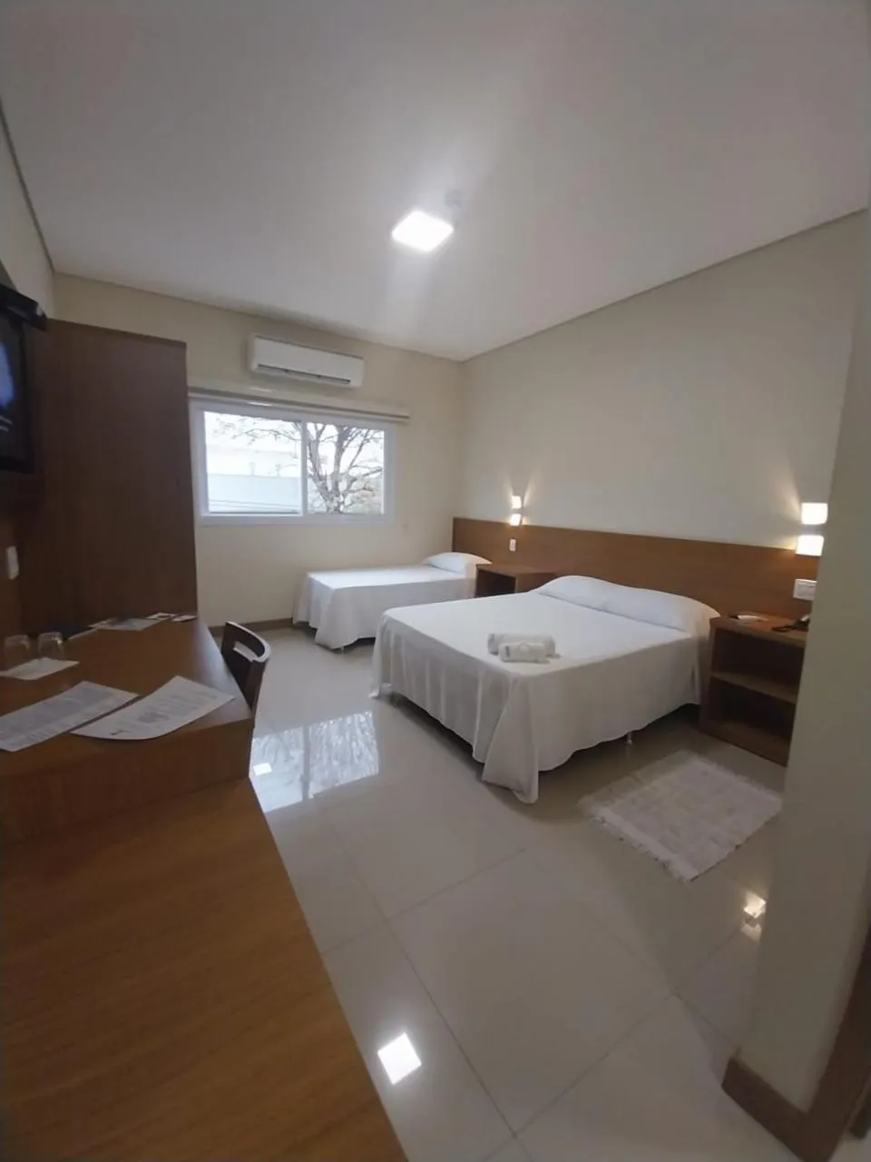 Bed in Ipê Palace Hotel