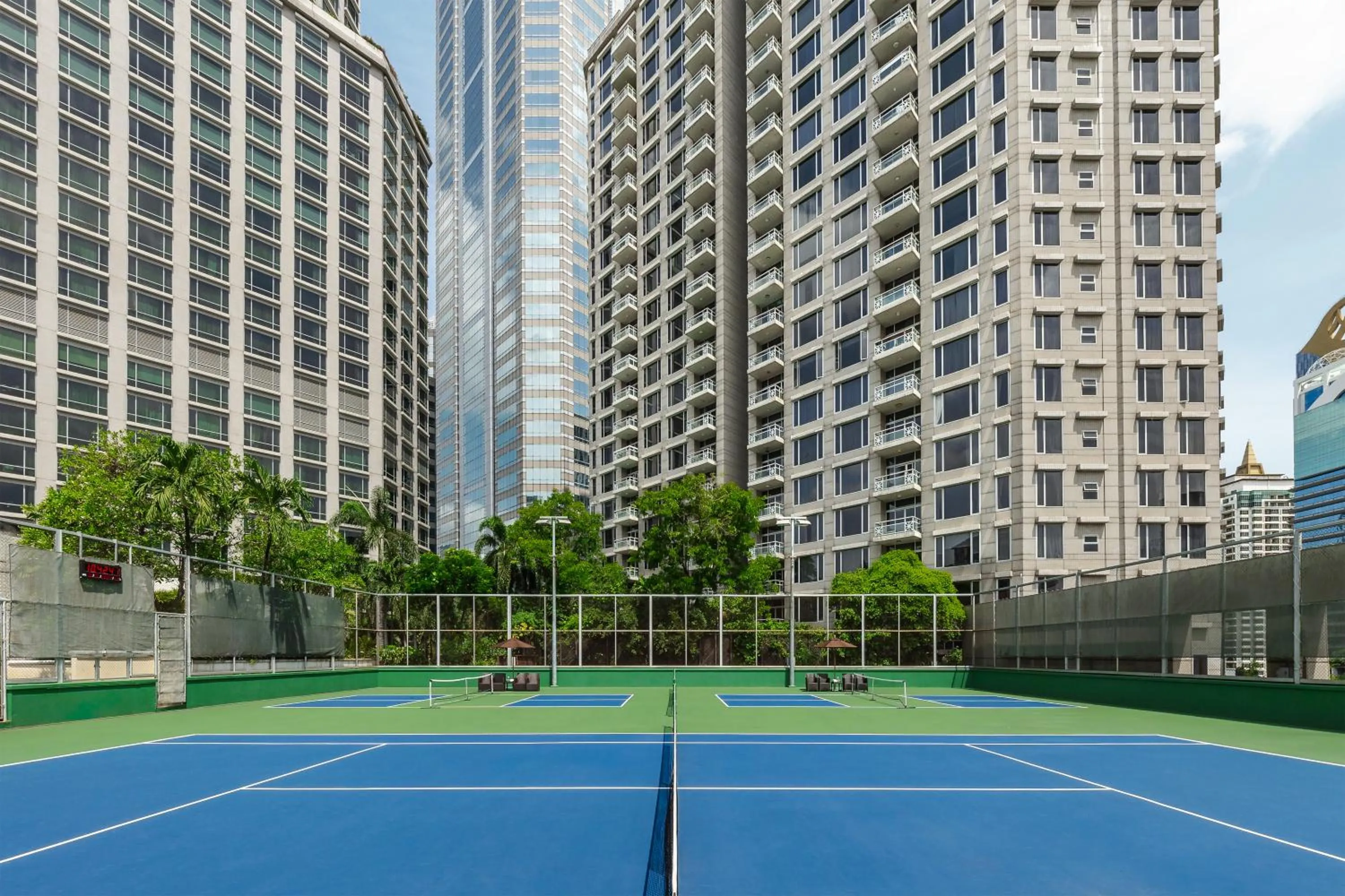 Tennis court in Conrad Bangkok Residences