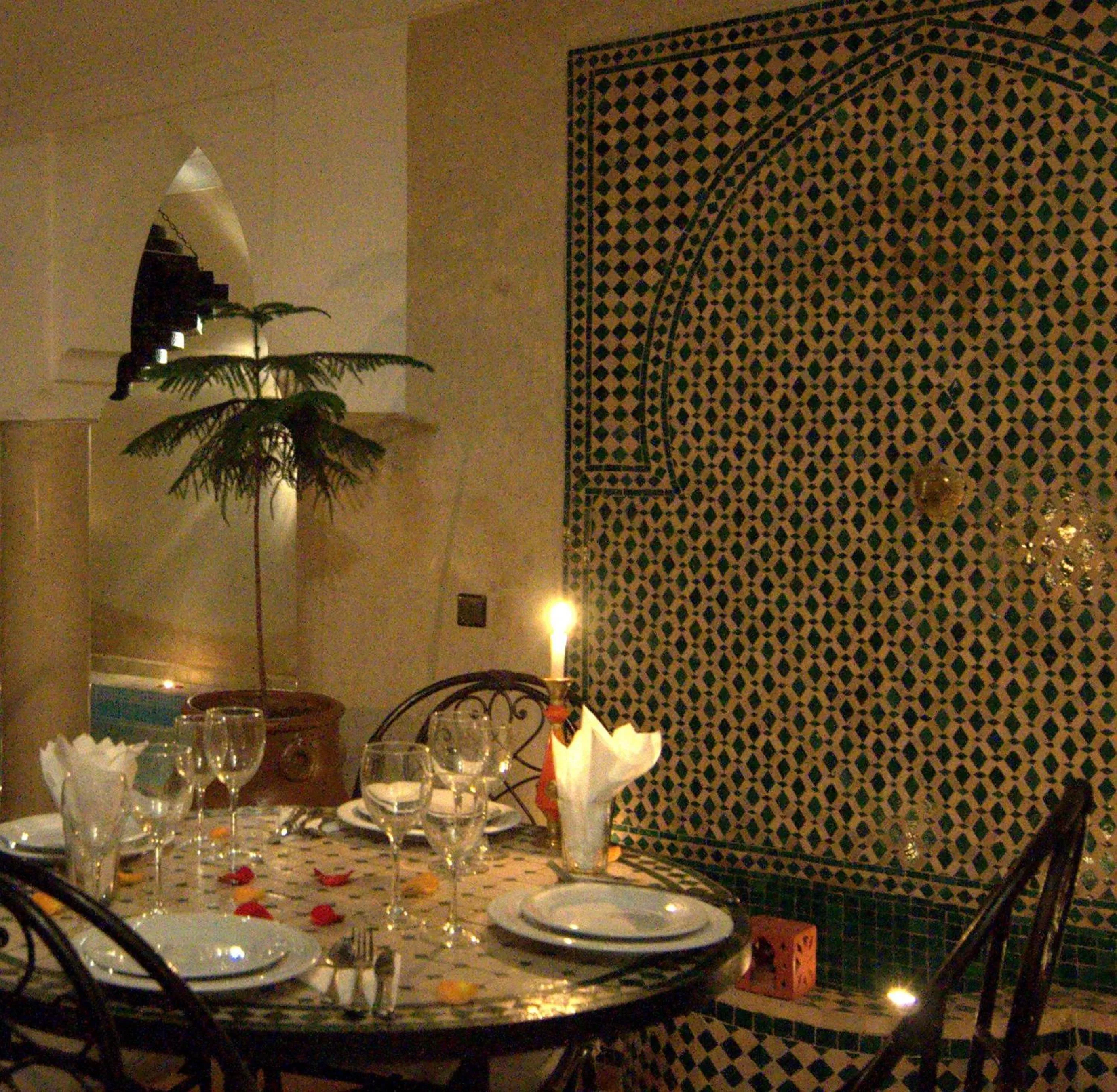 Dining area in Riad Imilchil
