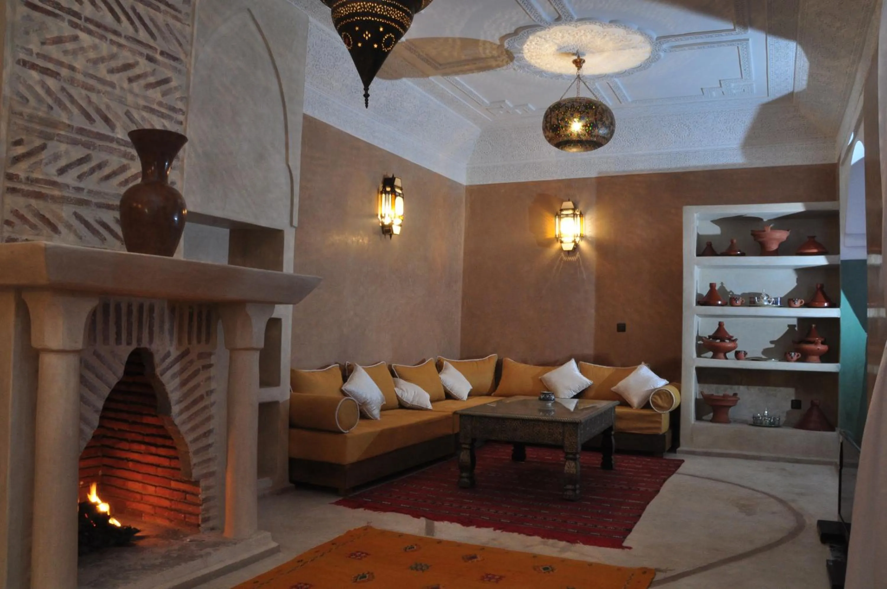 Living room in Riad Imilchil