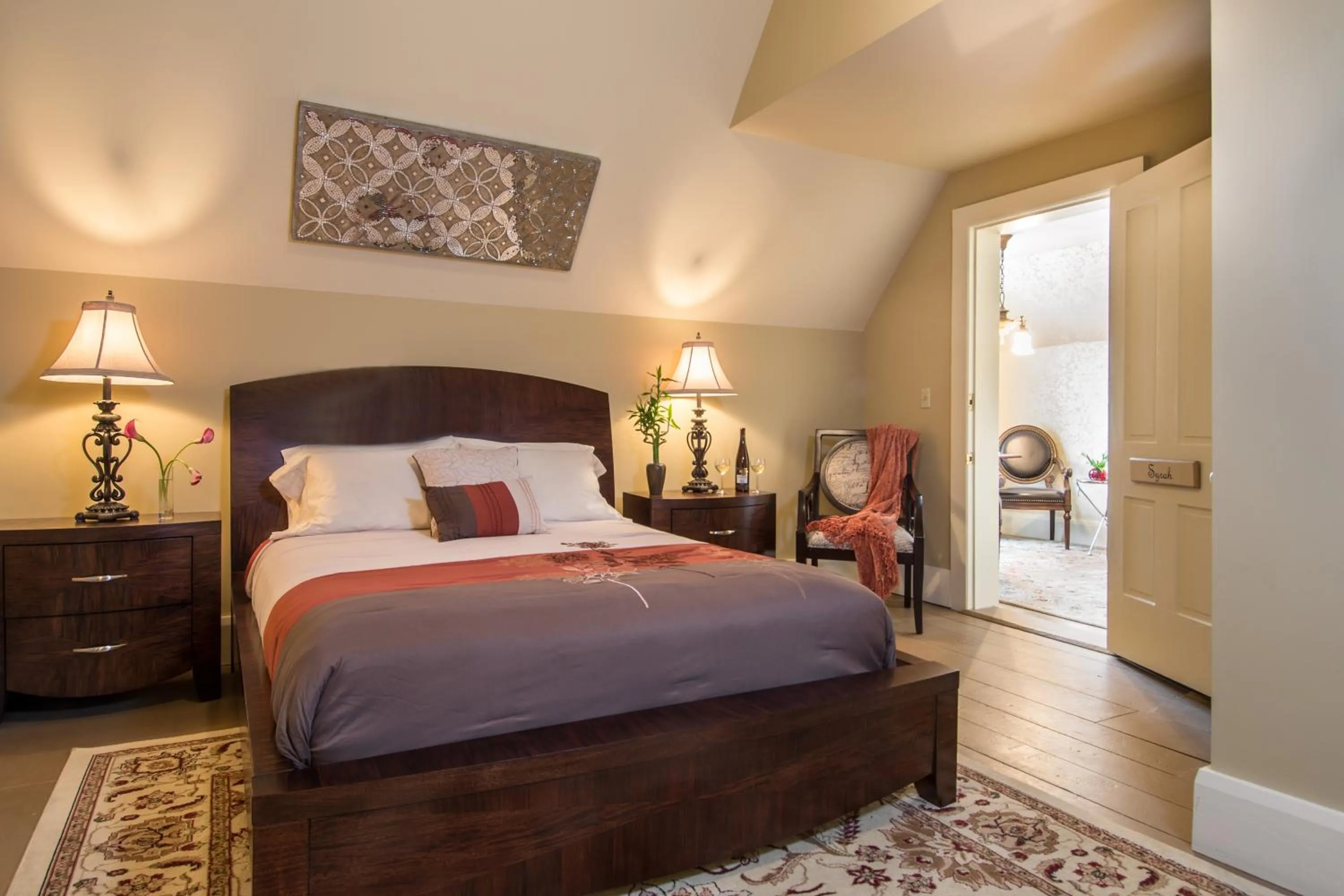 Bedroom, Bed in Gothic Eves Inn and Spa Bed and Breakfast