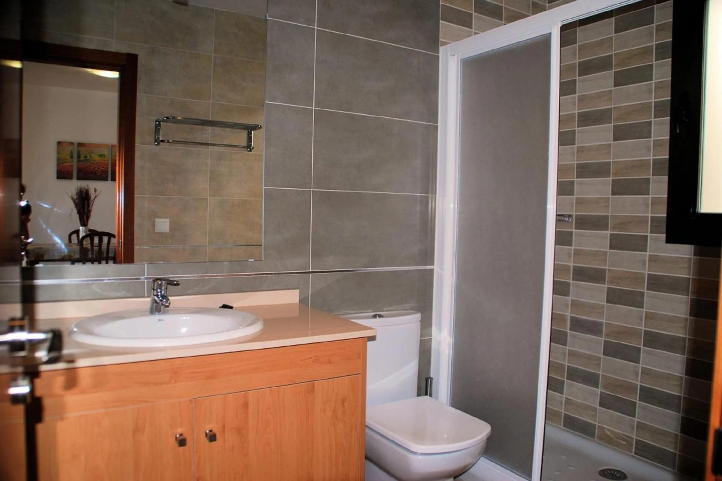 Bathroom in Apartamentos Plaza