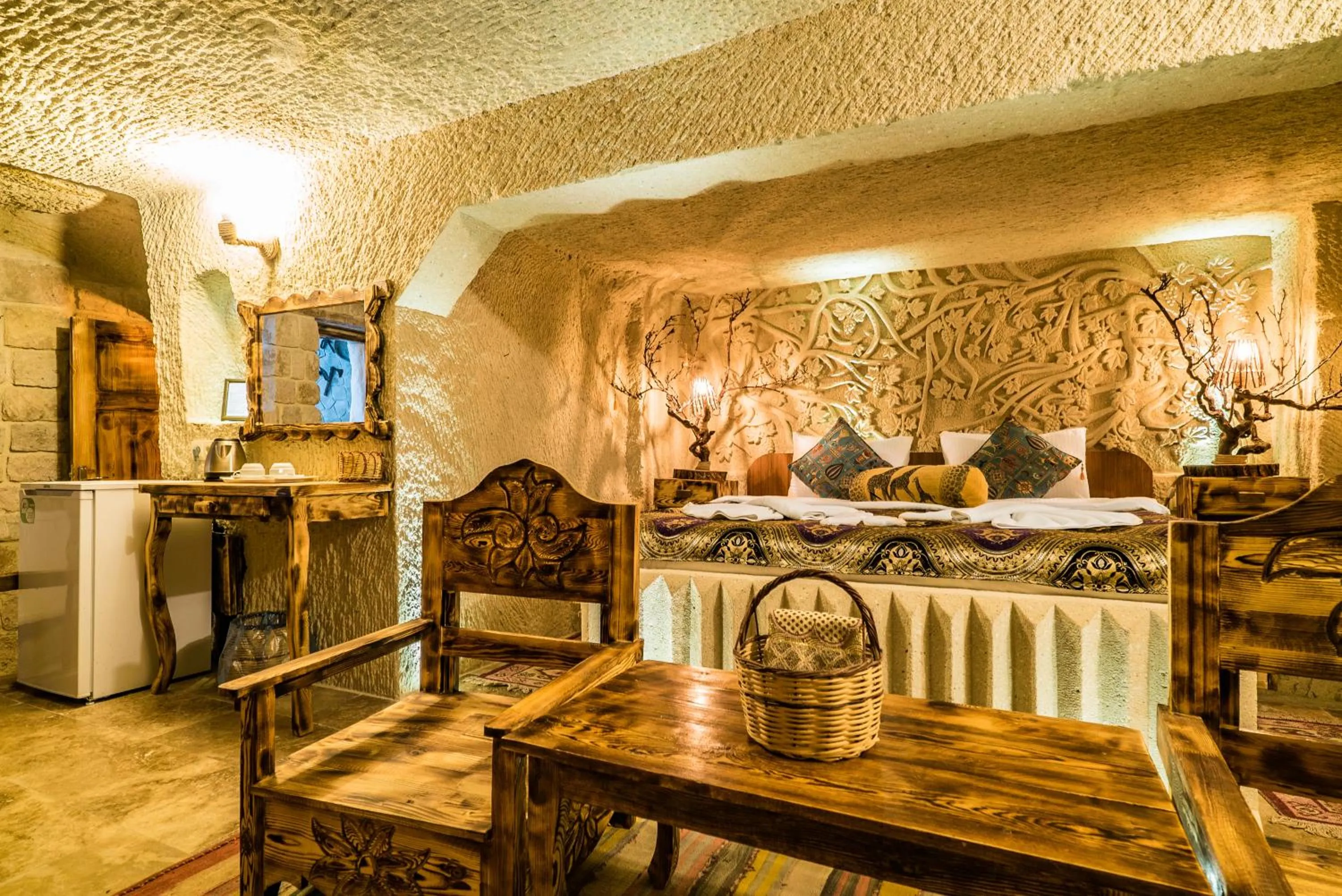 Bed in Cappadocia Ennar Cave Swimming Pool Hot & SPA