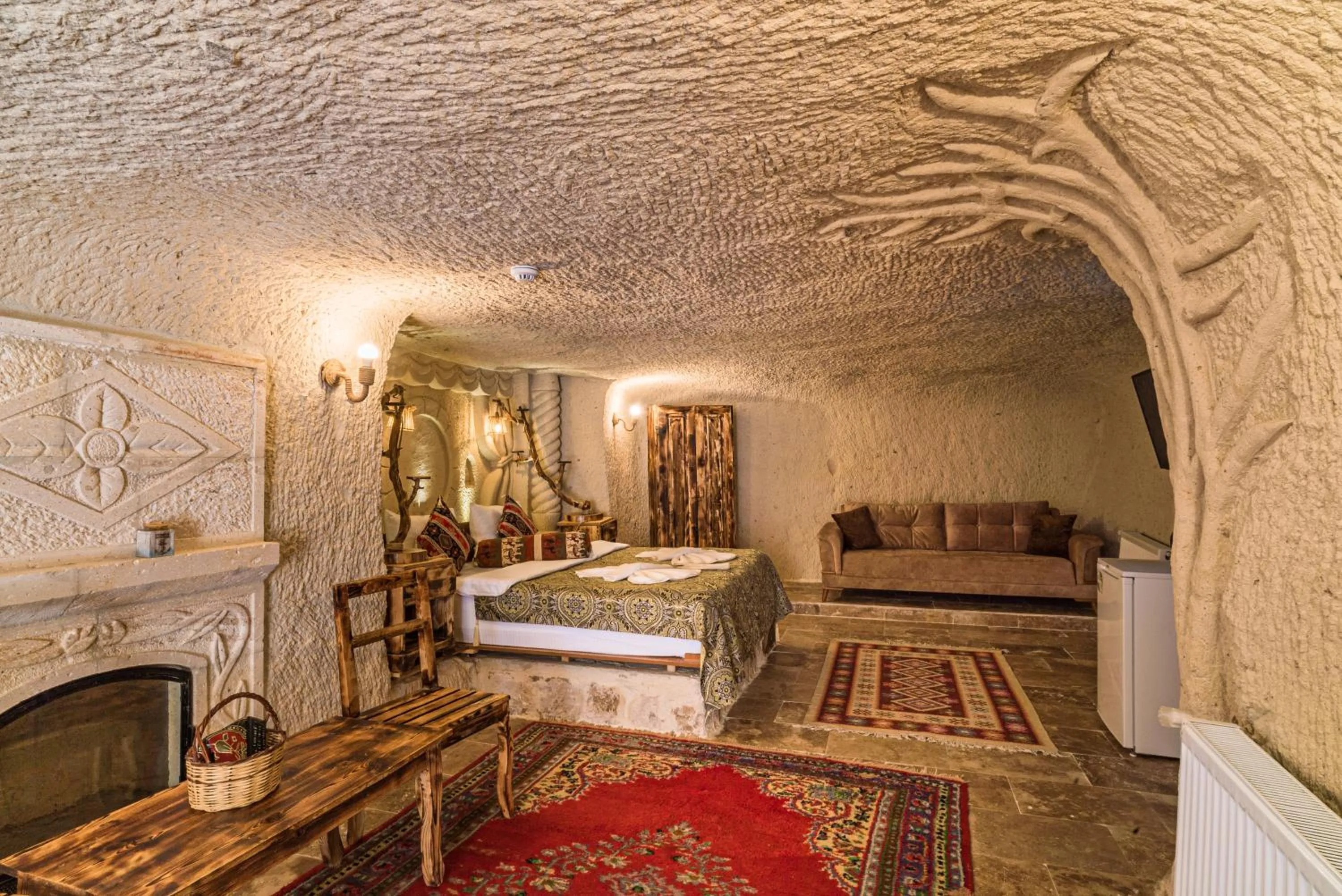 Bed in Cappadocia Ennar Cave Swimming Pool Hot & SPA
