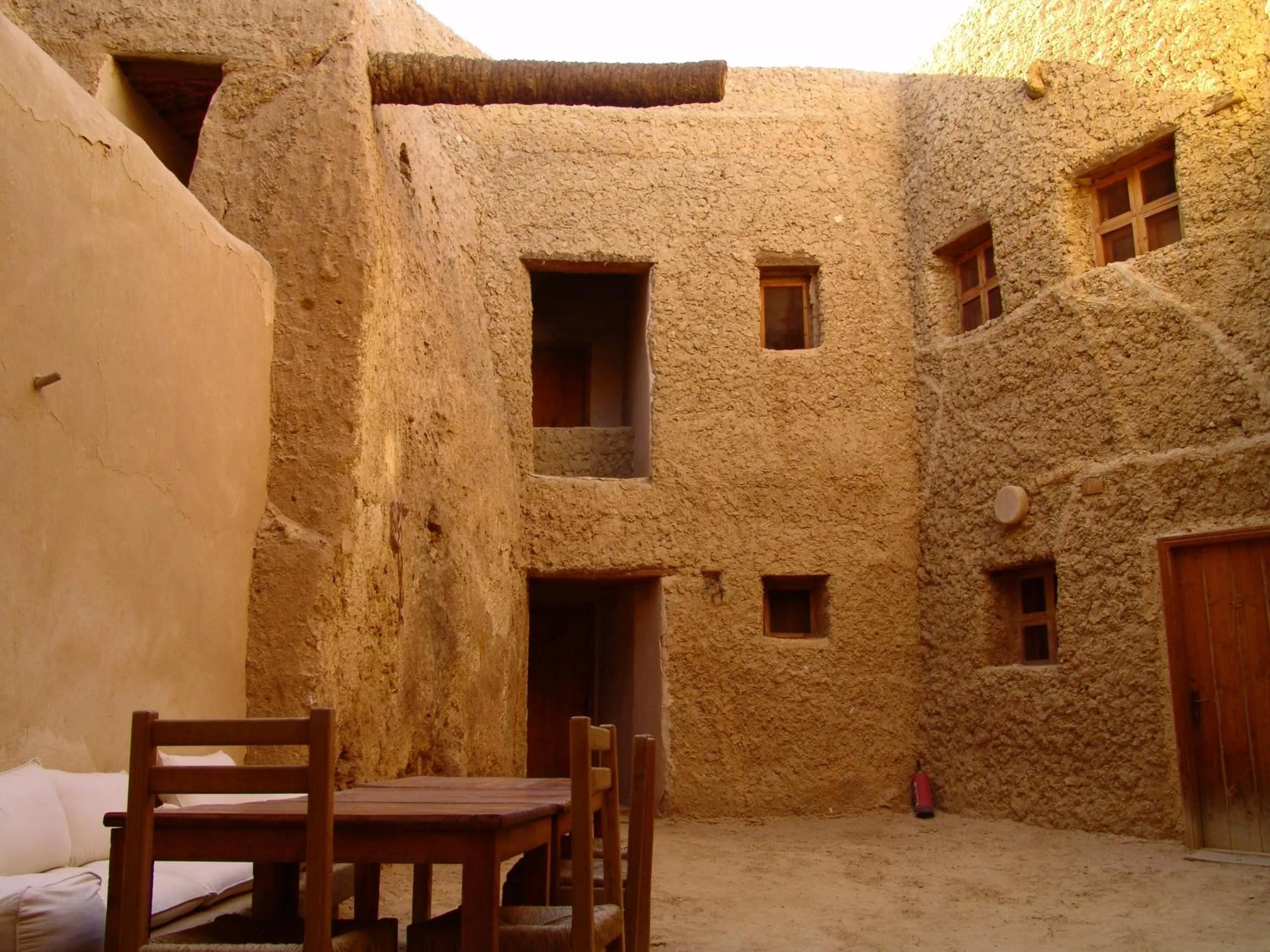 Seating area in Albabenshal Lodge Siwa