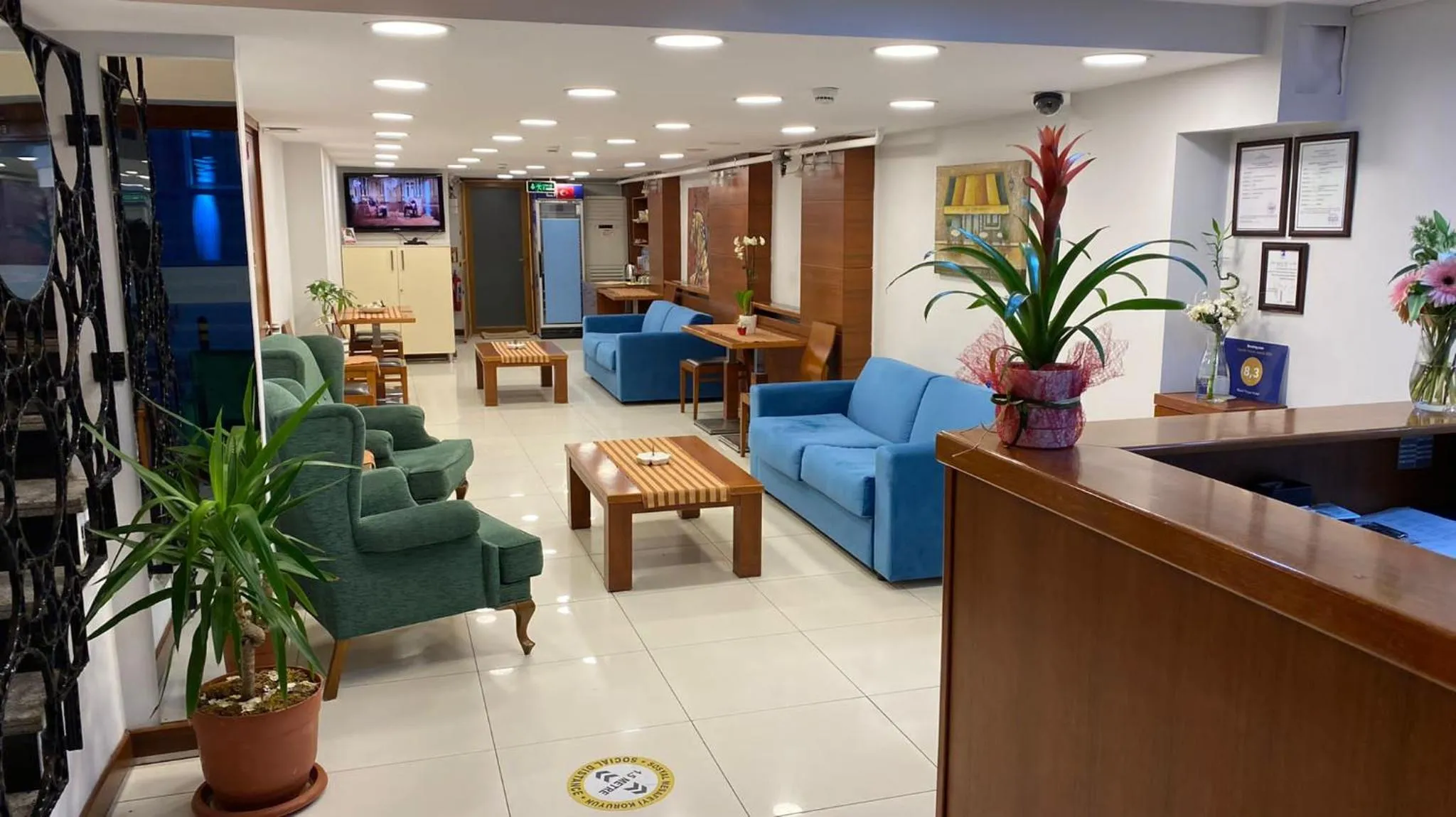 Lobby or reception in Hotel Pelit