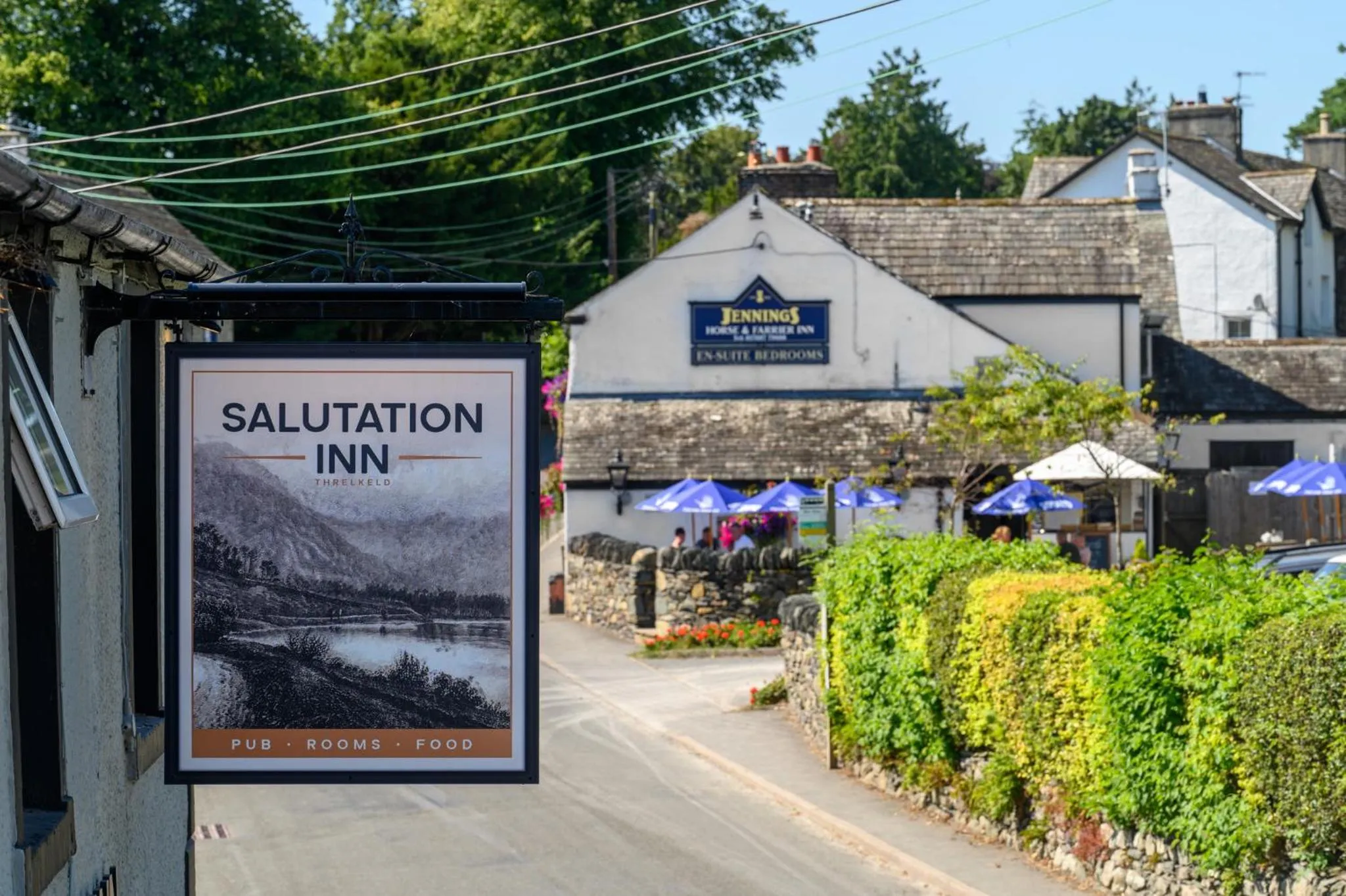 Property building in The Horse and Farrier Inn and The Salutation Inn Threlkeld Keswick