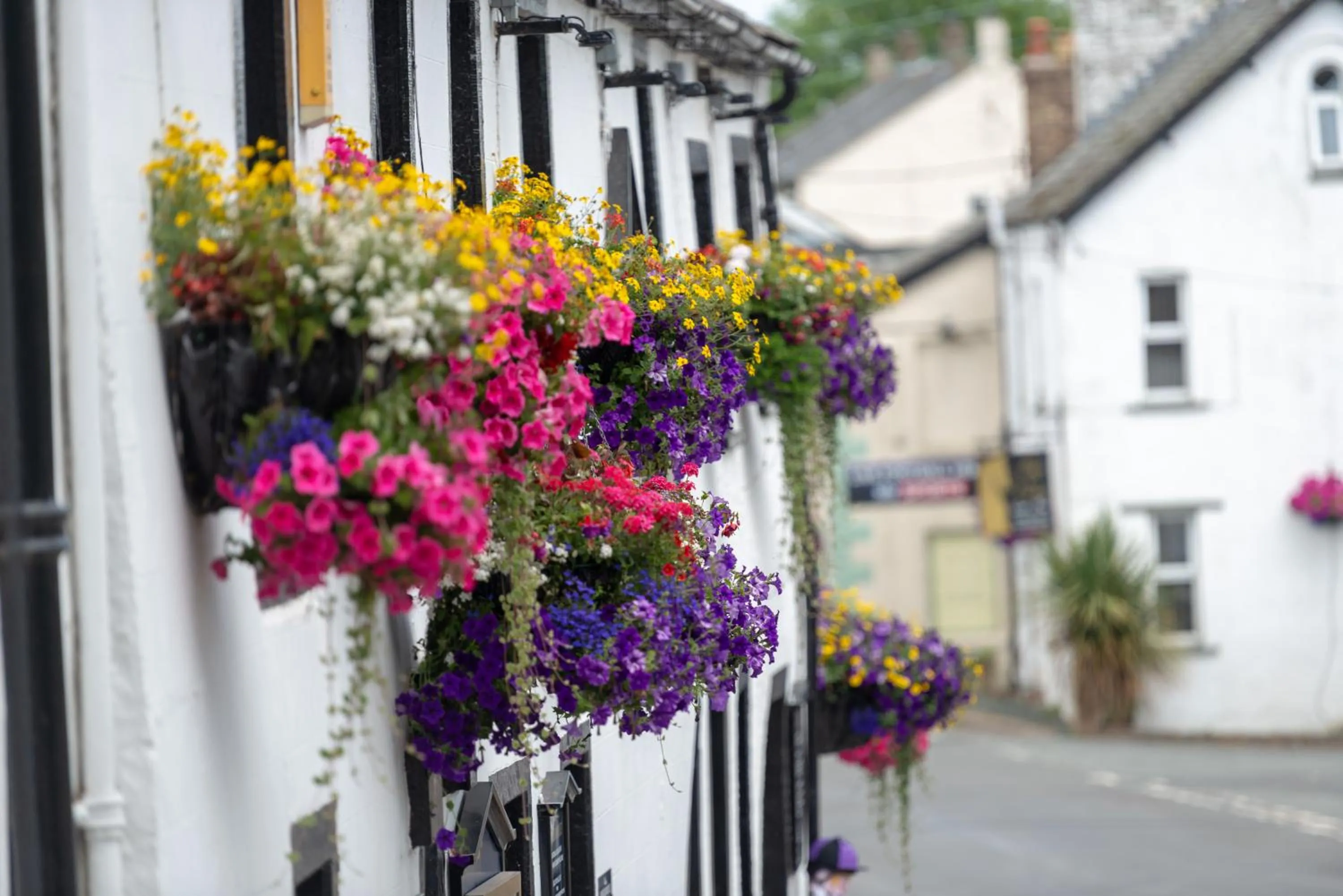 Street view in The Horse and Farrier Inn and The Salutation Inn Threlkeld Keswick