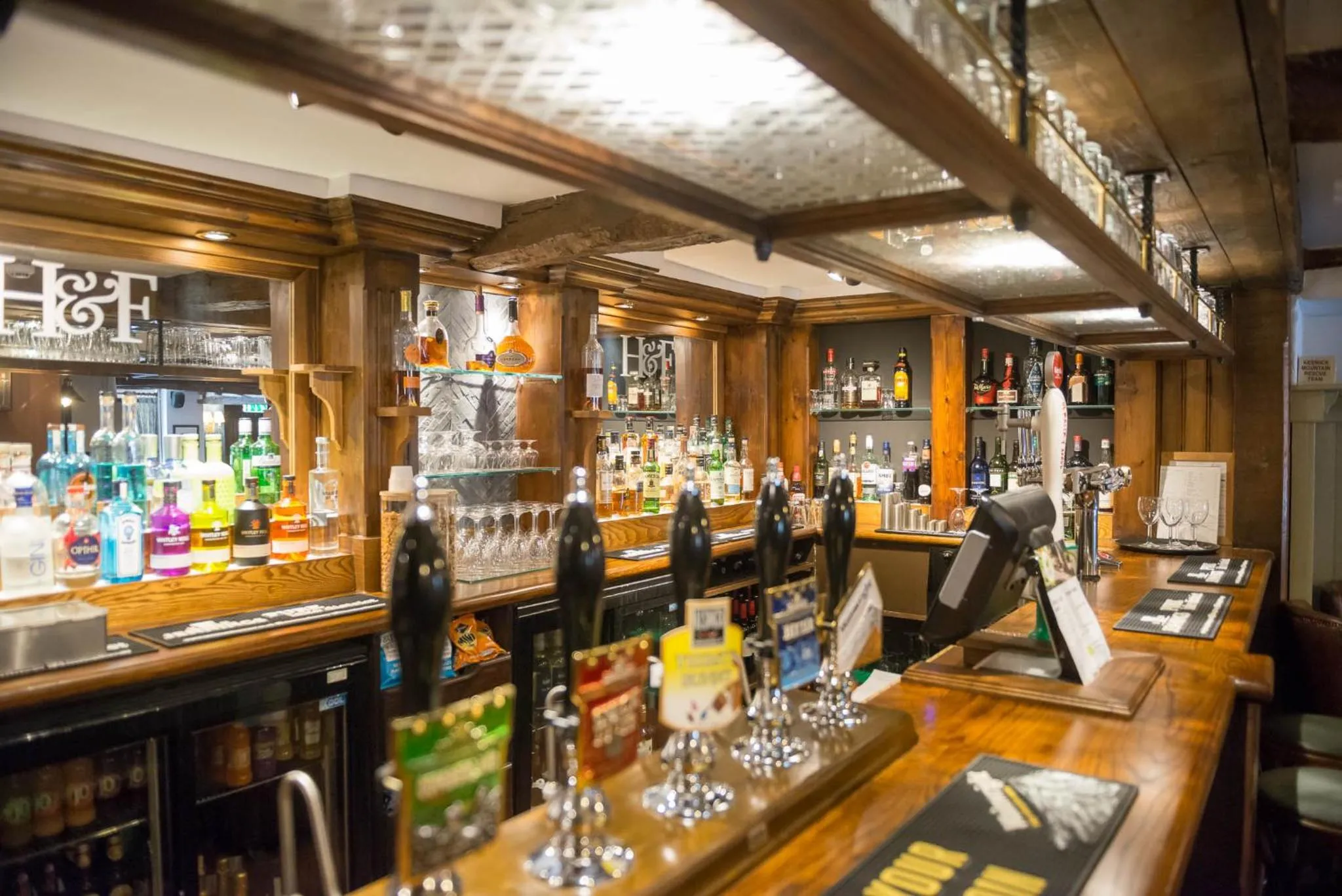 Lounge or bar in The Horse and Farrier Inn and The Salutation Inn Threlkeld Keswick